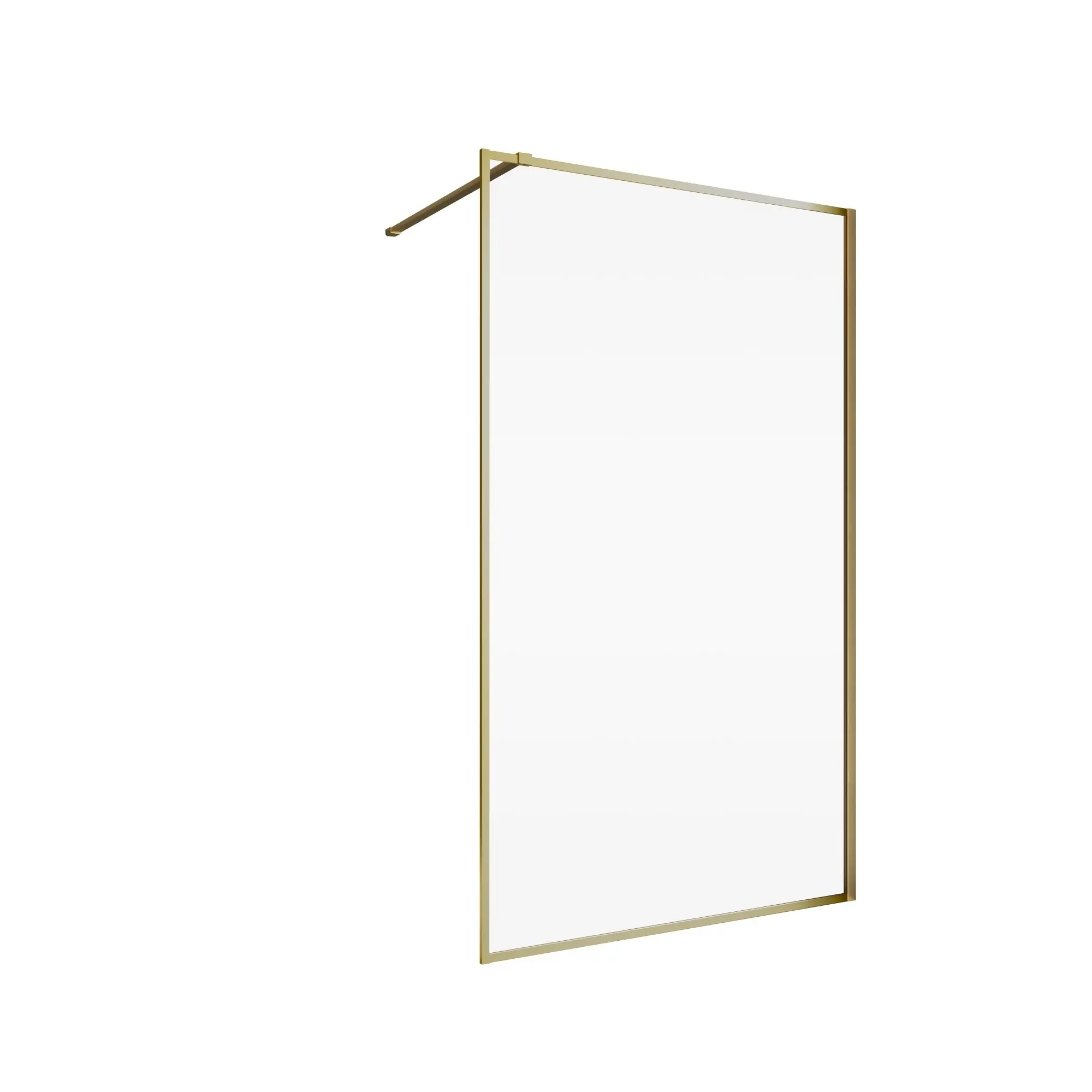 Schulte Duschwand Trend 2.0 Walk In 90 x 200 cm Goldoptik matt klar