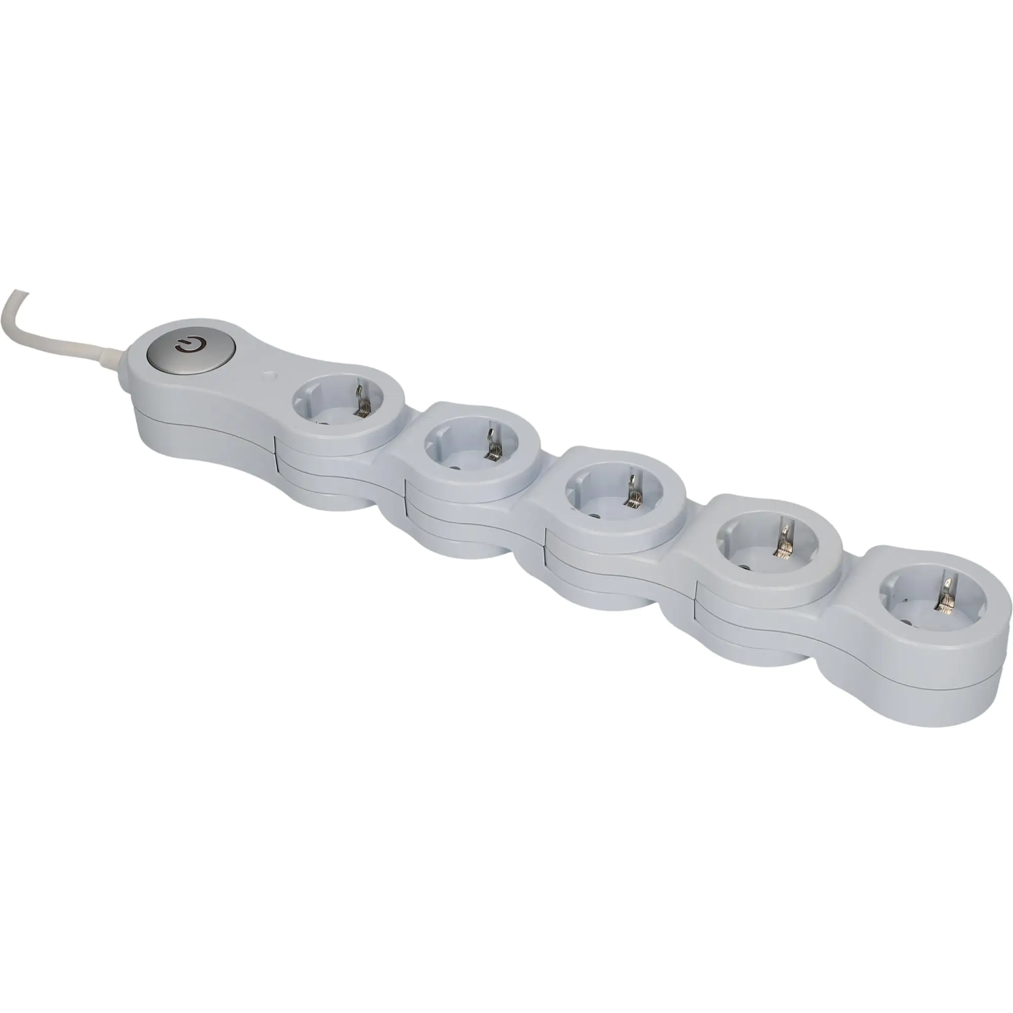 Unitec Steckdosenleiste 5-fach 1,4m flexibel, weiß