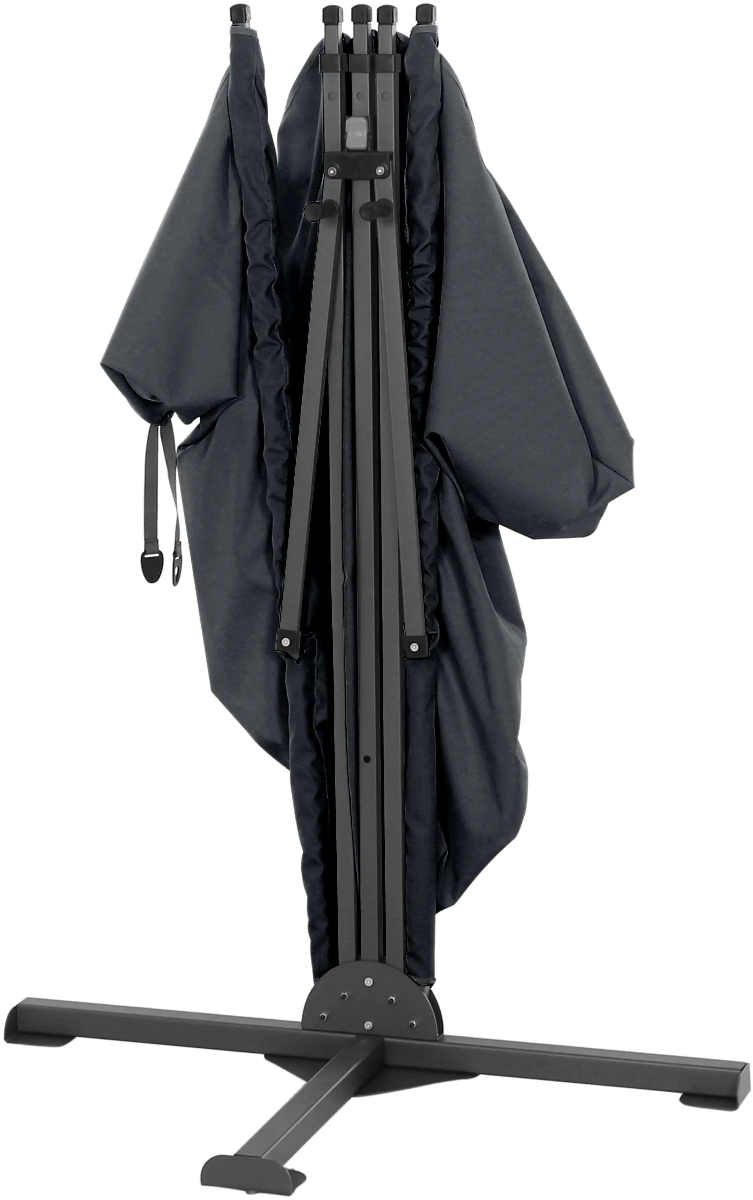 Siena Garden Sichtschutz Ben 150x280 cm grau Gestell aus Stahl,Polyester