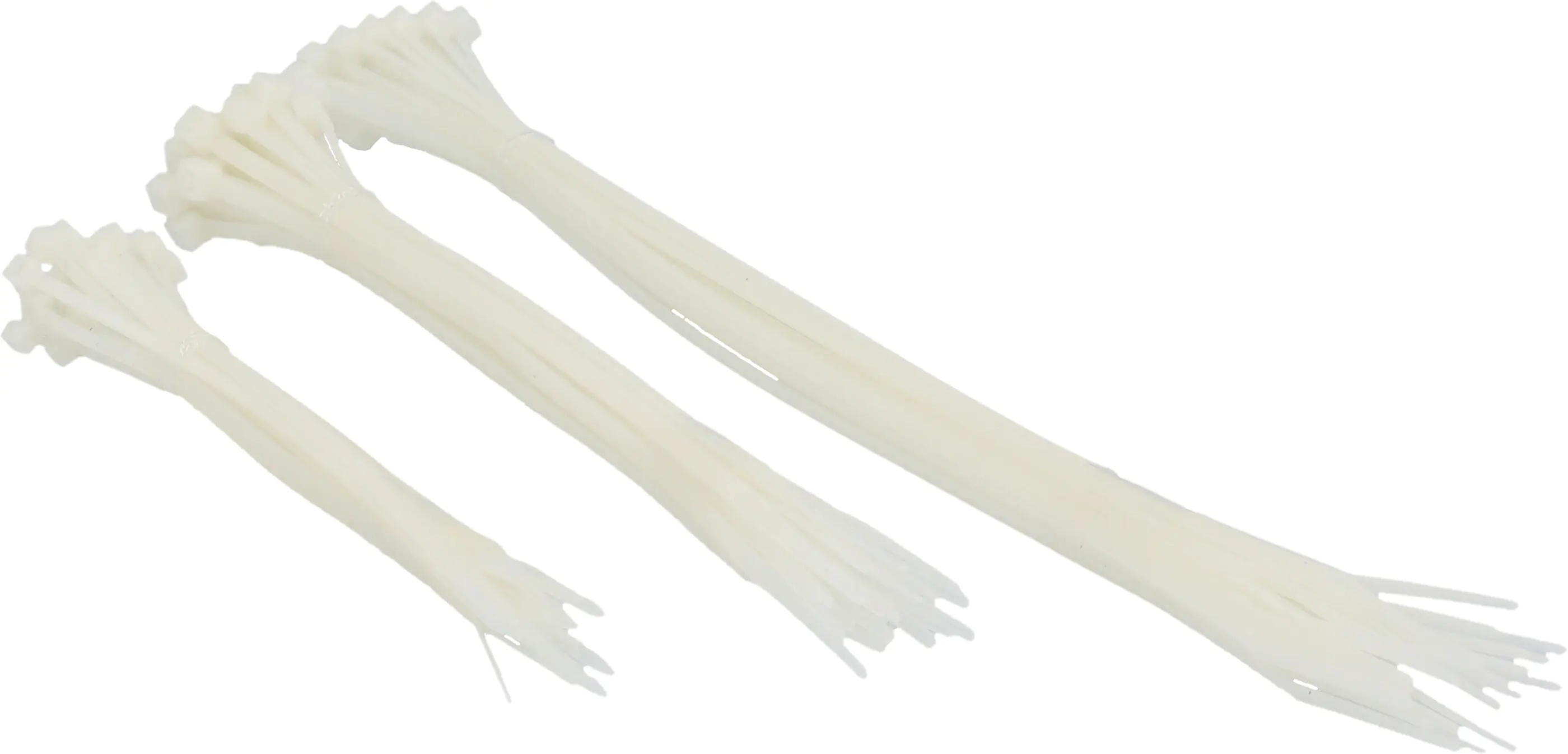 Kabelbinder-Set 3 x 25 Stück, sortiert, transparent