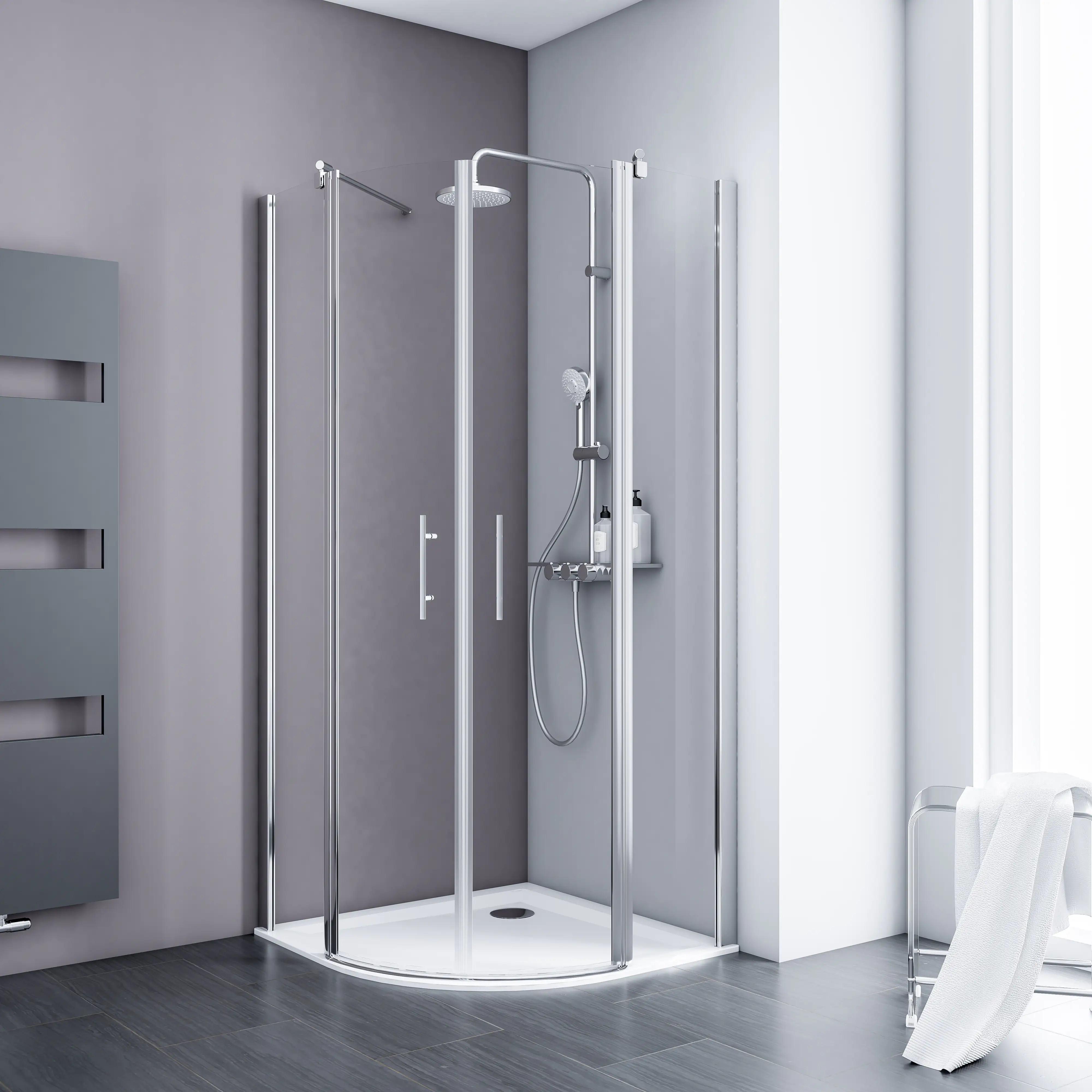Schulte Runddusche 90 x 90 x 192 cm Alexa Style 2.0
