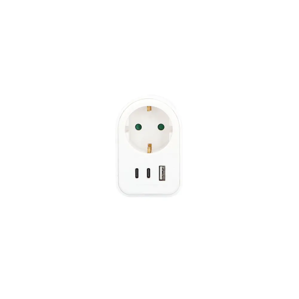 Unitec Zwischenstecker mit USB Typ A+C