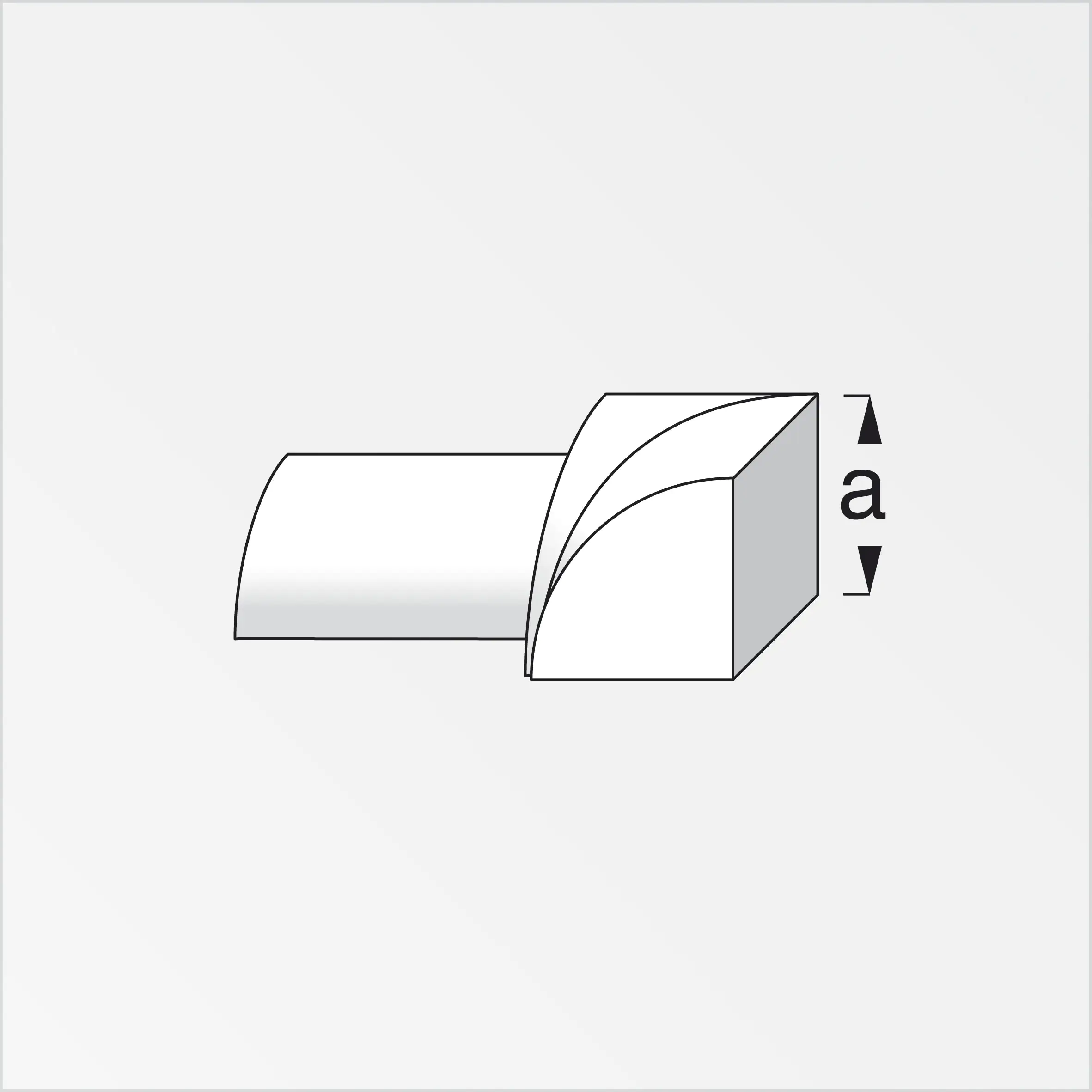 alfer Innenecke Aluminium eloxiert poliert Chrom Optik