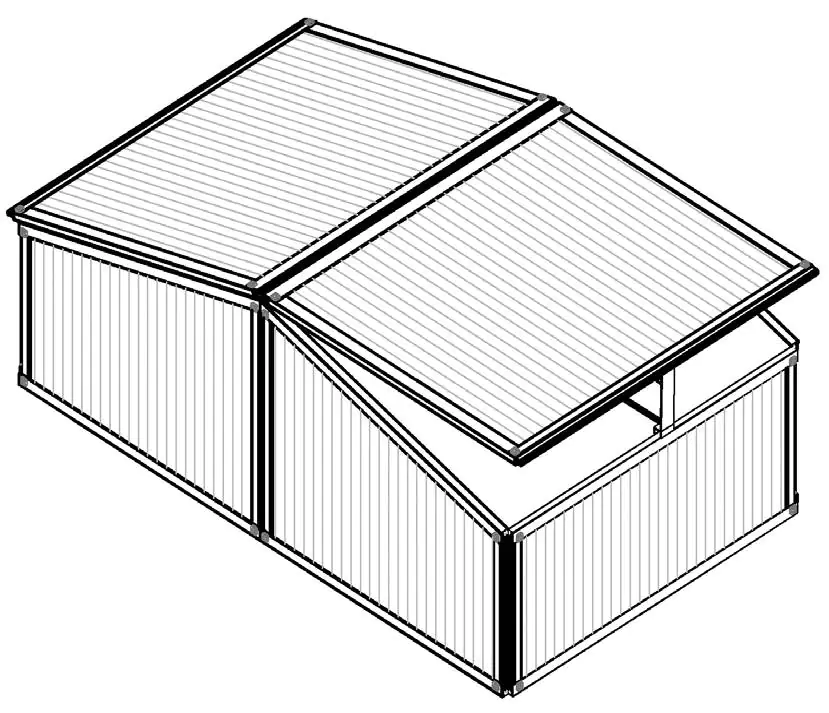 Vitavia Frühbeet Gaia XS 100 x 60 cm inkl. 2 Dachfenstern