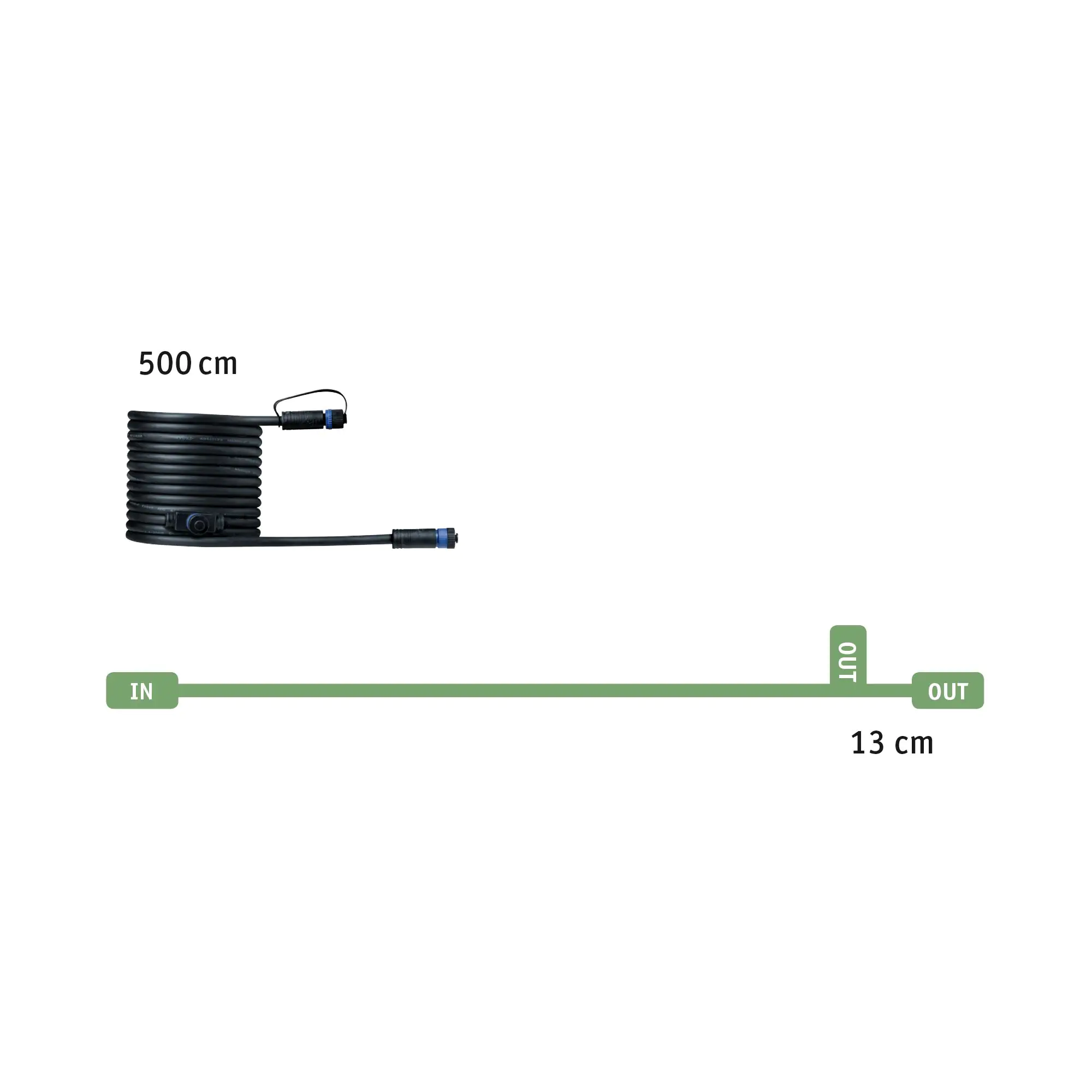 Paulmann Plug & Shine Verbindungskabel Outdoor schwarz 5 m