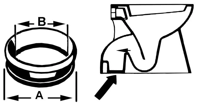 Cornat WC-Stutzenverbinder weiß