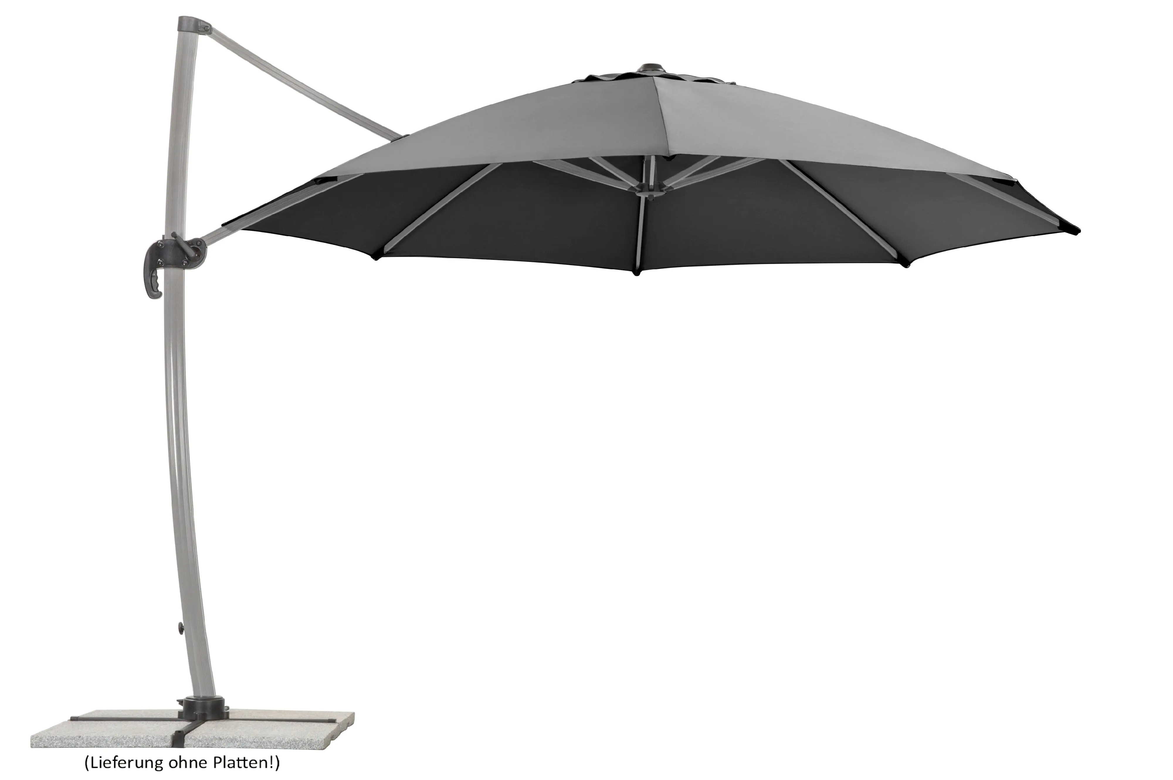 Schneider Ampelschirm Rhodos Rondo anthrazit, Ø 350 cm