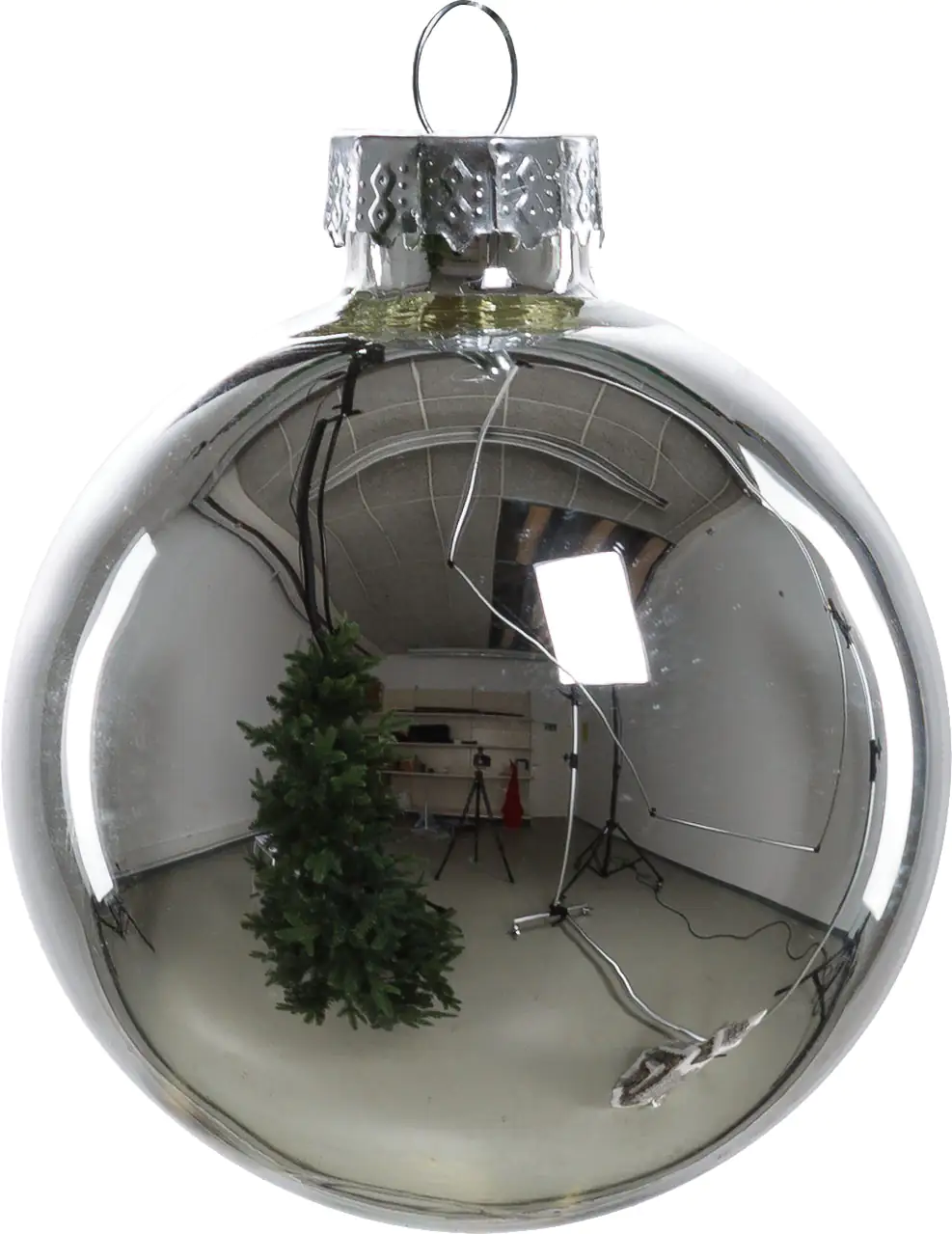 TrendLine Weihnachtskugeln aus Glas Ø 6 cm silber 20 Stück