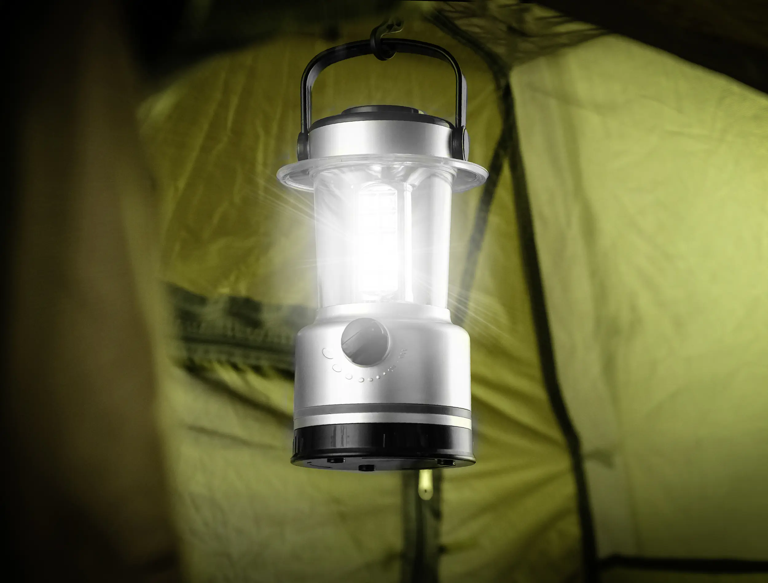 Calima LED Campinglaterne 13x13x21cm