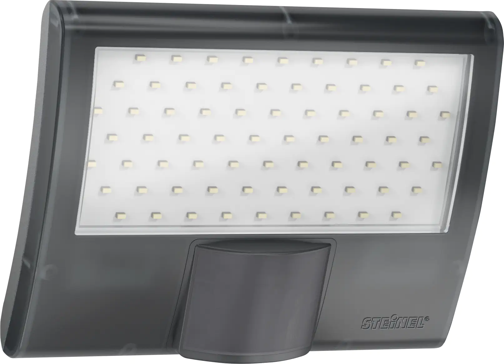 Steinel Strahler XLED Home curved S Anthrazit mit Bewegungsmelder, Sensor