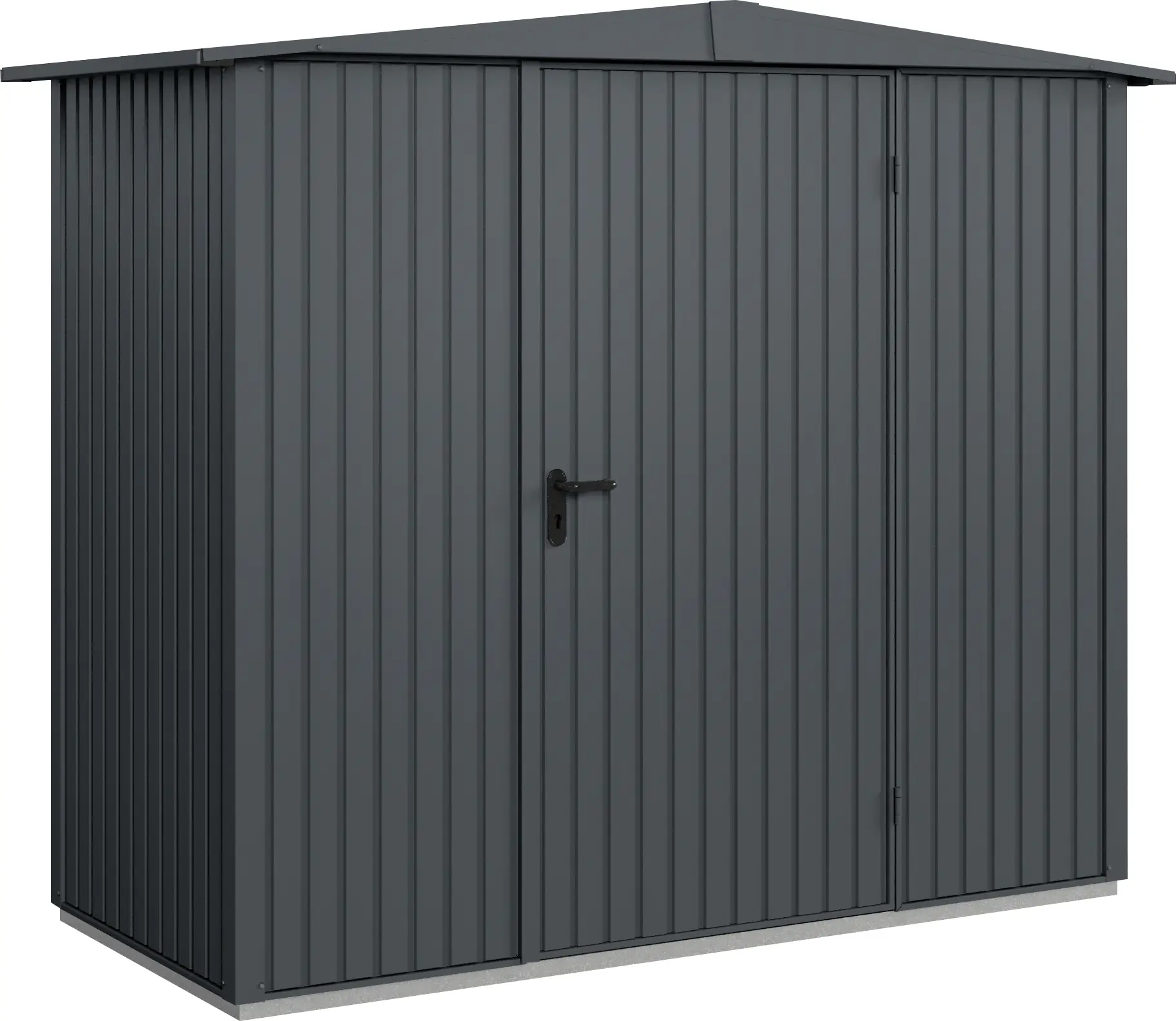 EcoStar Gerätehaus Trend-S Typ 1 258,8 x 121,3 x 216 cm anthrazitgrau