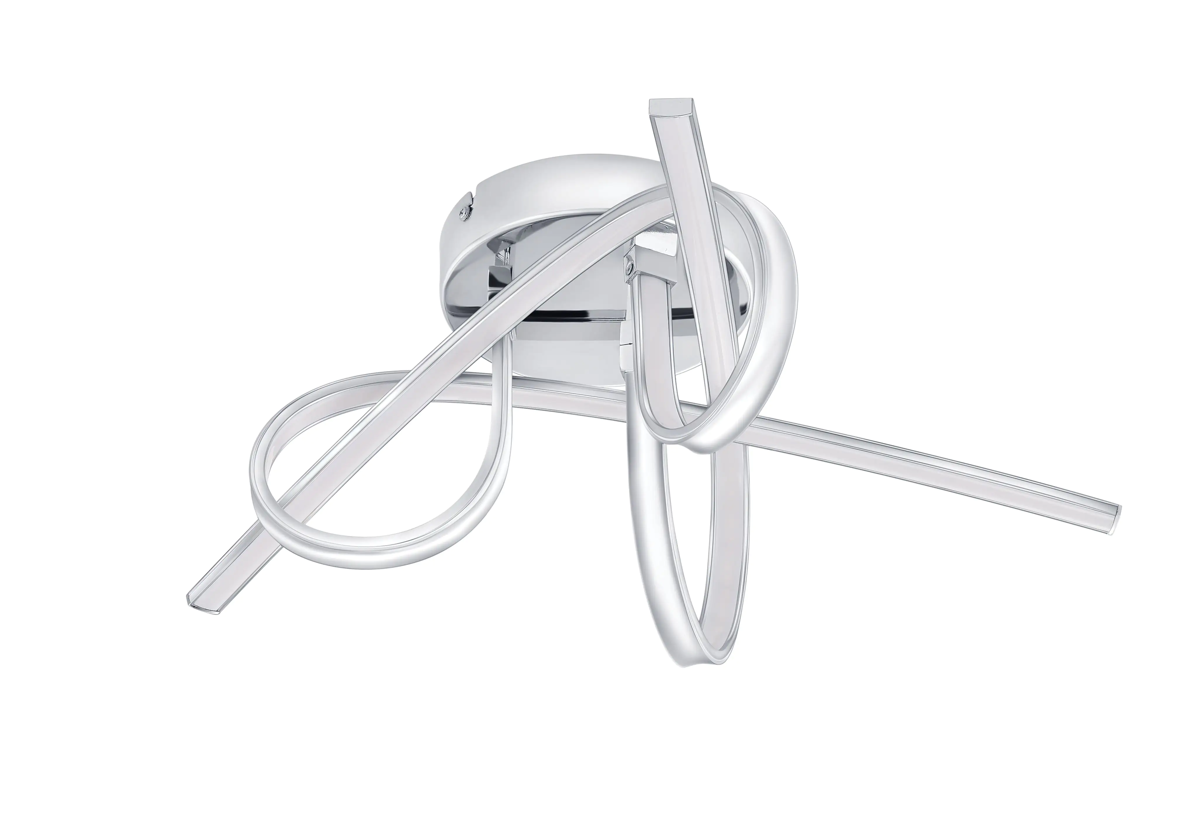 Eglo LED Deckenleuchte Selvina alu-chrom Ø 52 cm warmweiß