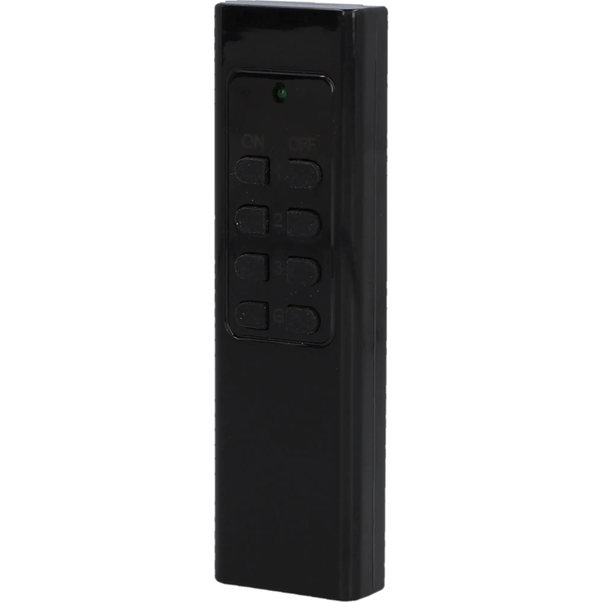 Design Funkfernschalter-Set schwarz 2 Steckdosen + 1 Fernbedienung, Außen