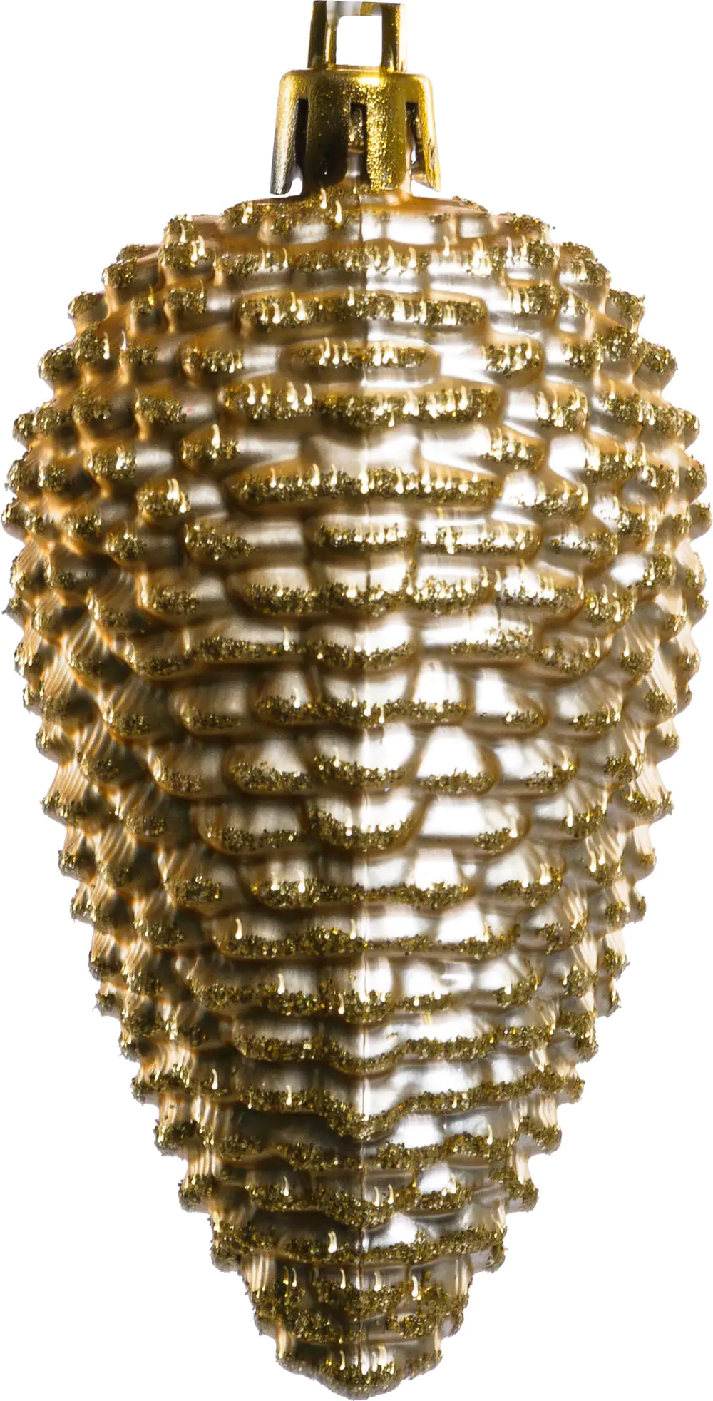 Trendline Weihnachtskugeln Zapfen bruchfest, langlebig 8 cm gold 6 Stück