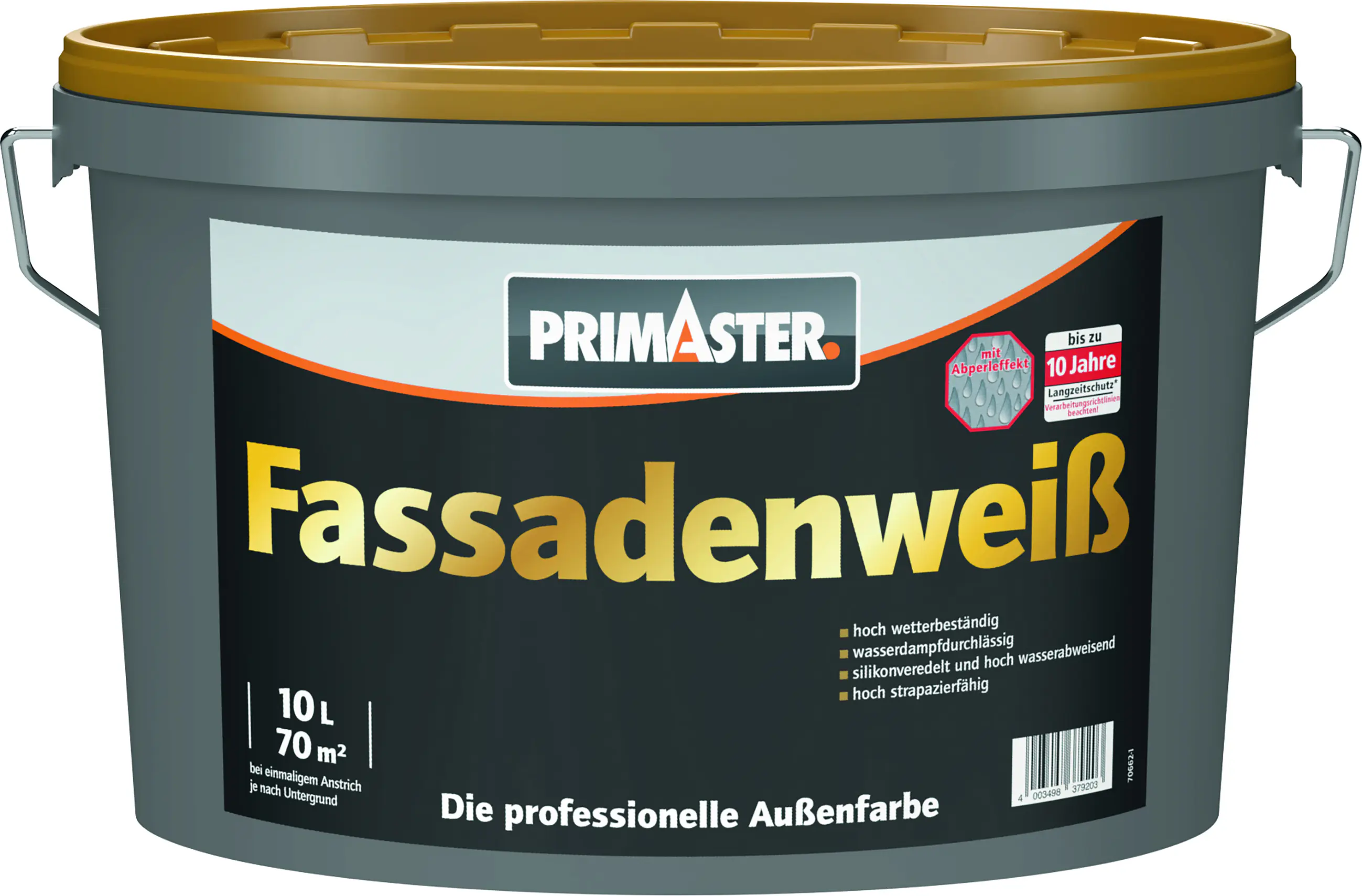 Primaster Fassadenweiß 10 L weiß