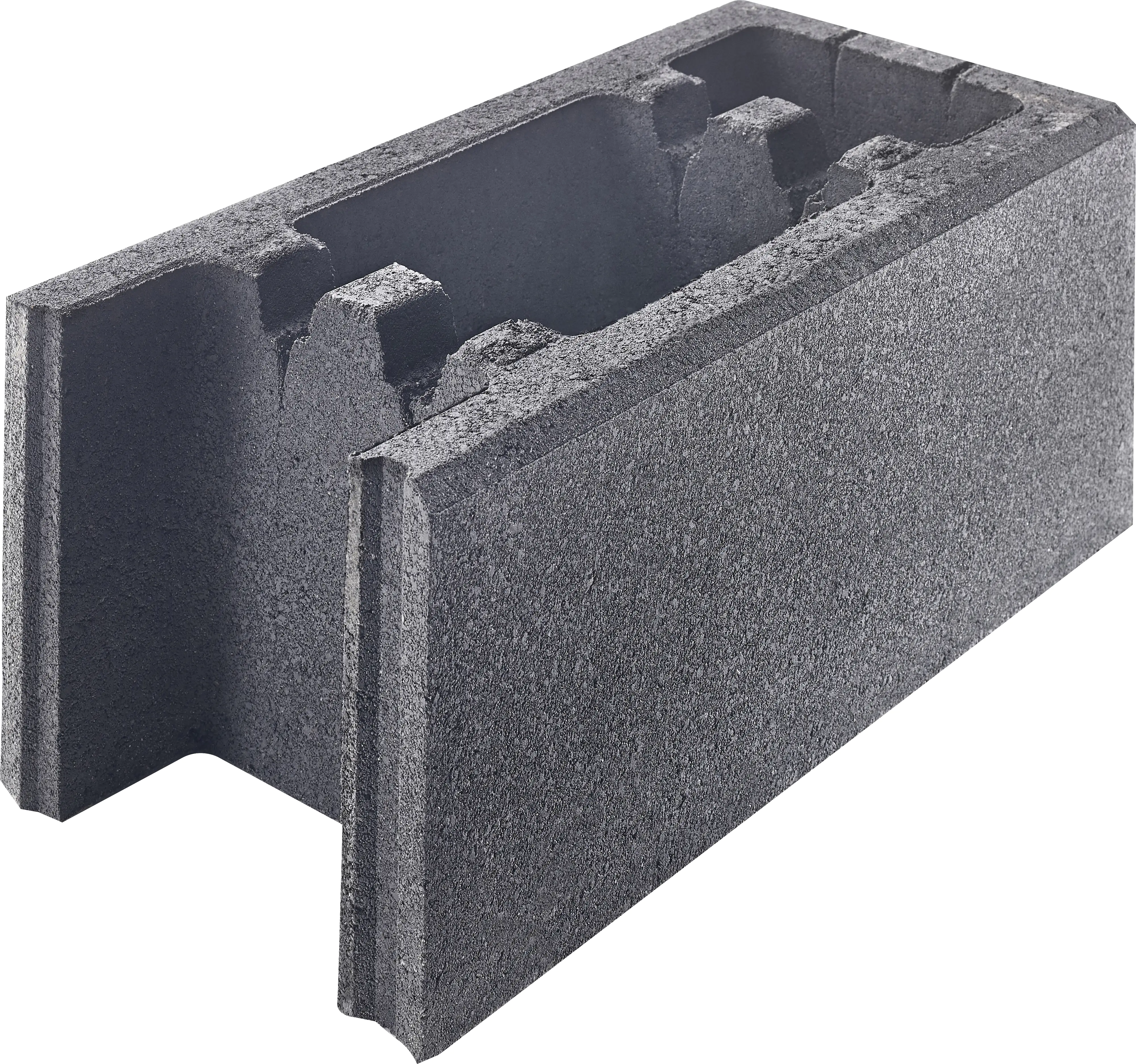 Schalungsstein Eck- & Endstein 42,5 x 17,5 x 20 cm anthrazit