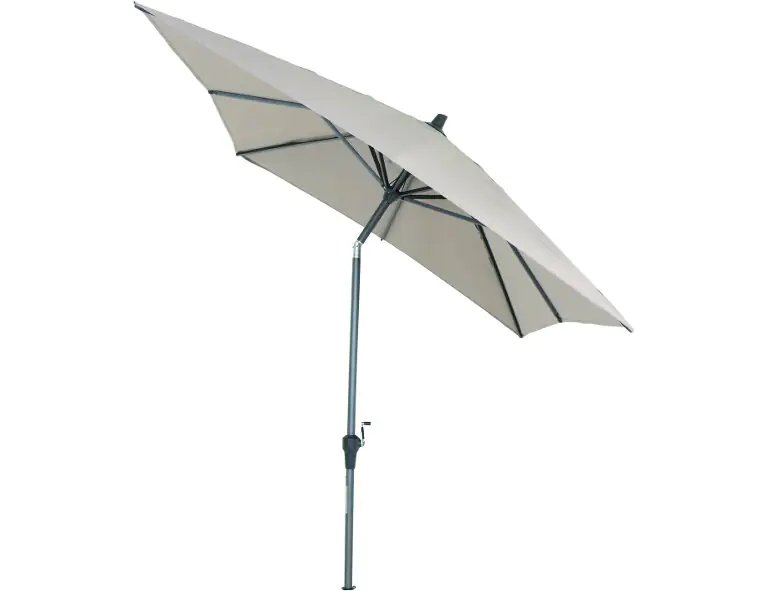 Siena Garden Mittelstockschirm Avio taupe 300 x 200 cm