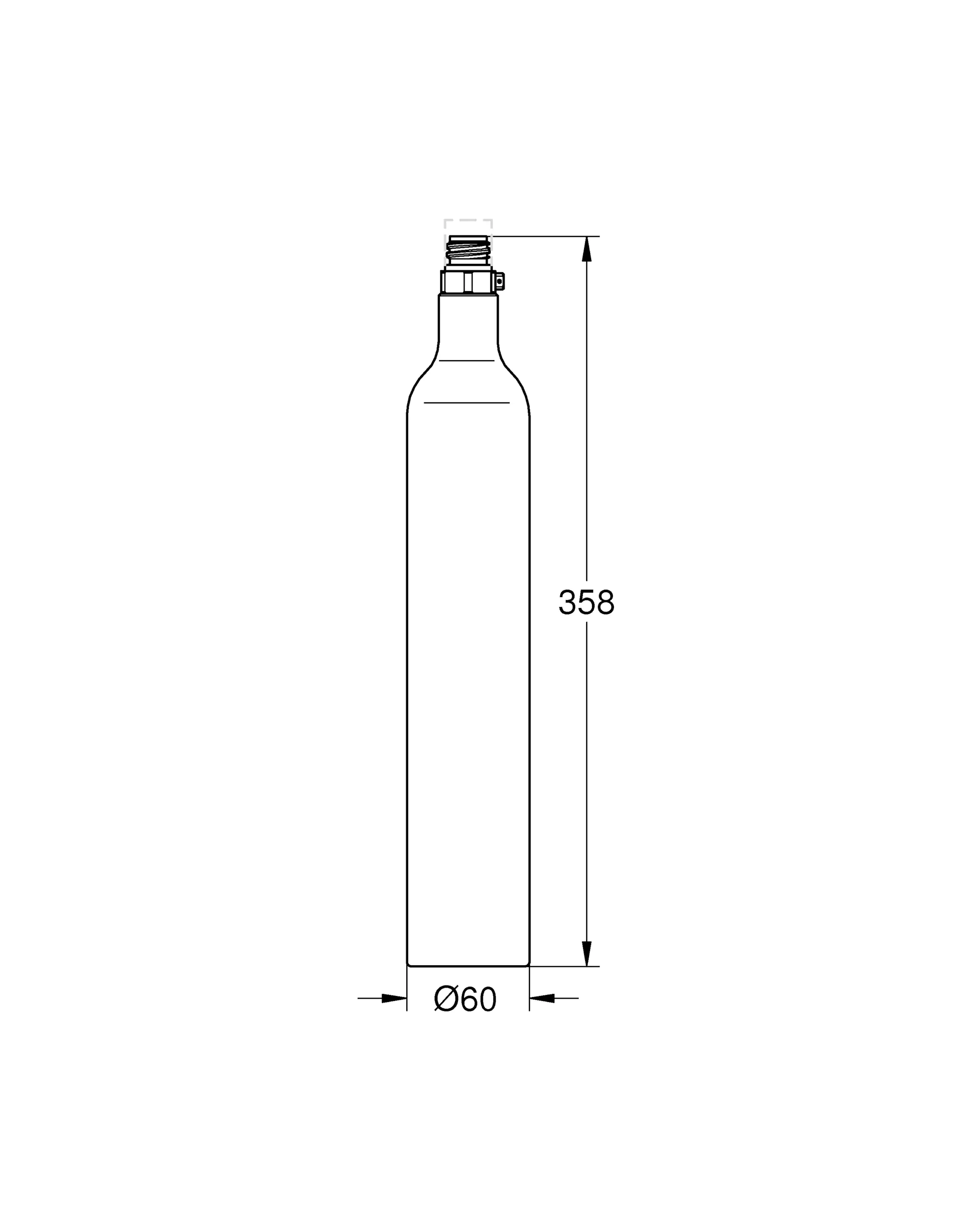 Grohe Blue Kartuschen Starterset 425 g CO2 Flaschen (4 Stück)