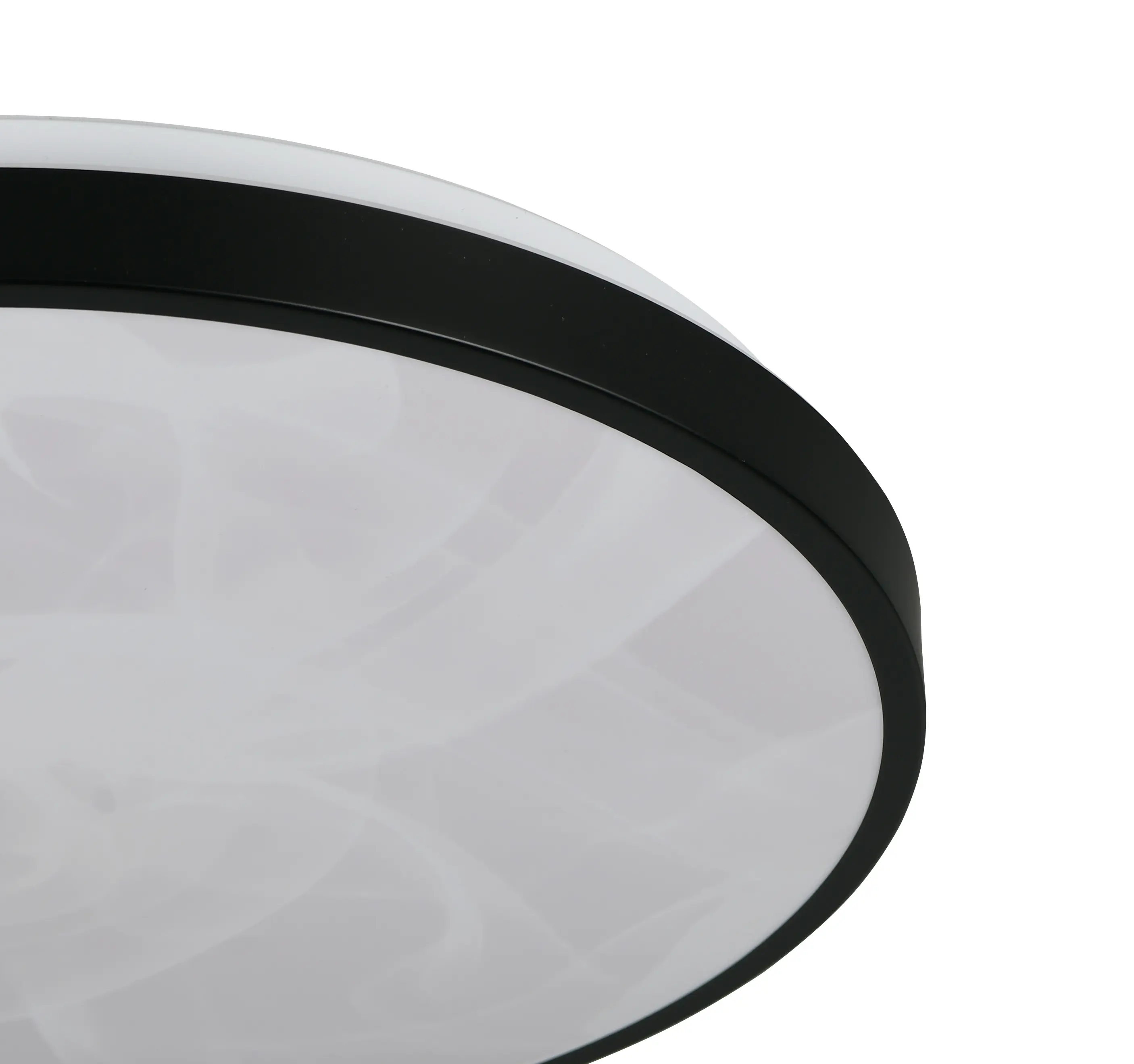 Trio LED-Deckenleuchte Fena Ø38,5 cm schwarz matt DIP-Switch