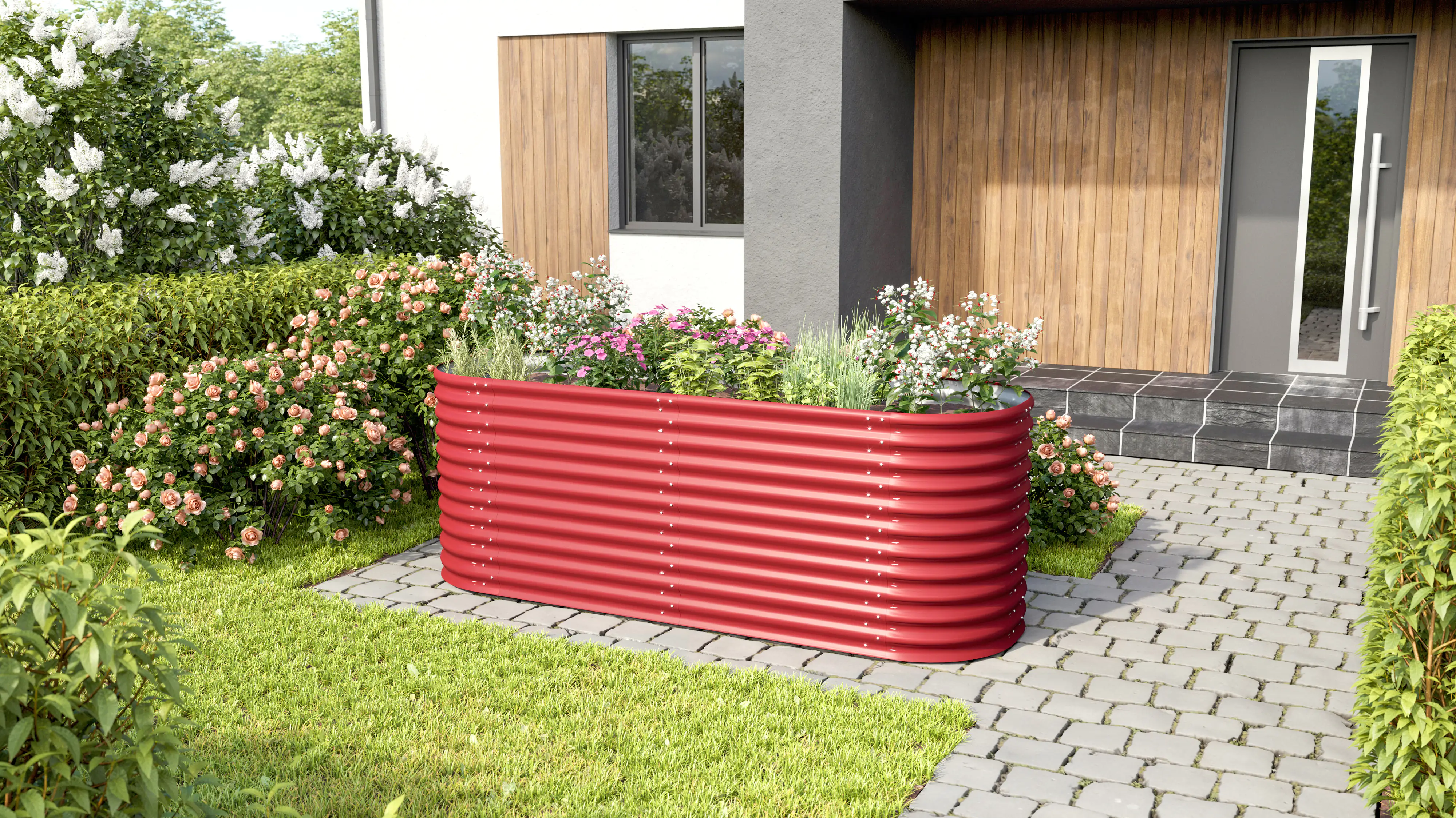 Vitavia Erweiterung Stretched zu Hochbeet 858 80 x 86 cm rubin