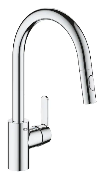 Grohe Spültischarmatur Get verchromt, mit Handbrause