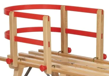 Rudisport Schlitten Rückenlehne 30x2x97 cm