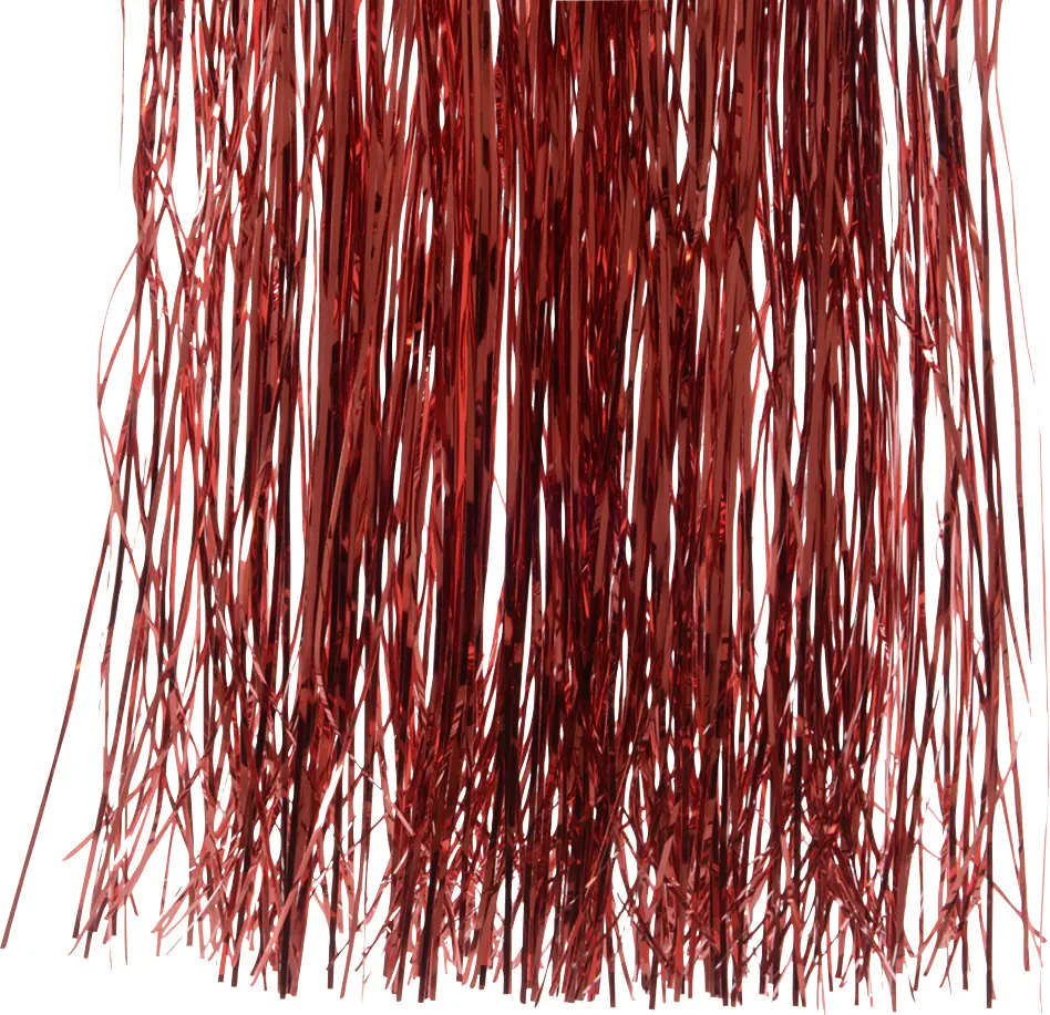 Kaemingk Vinyllametta glanz weihnachtsrot 50 x 40 cm