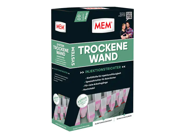 MEM Trockene Wand Injektionstrichter 6 Stück