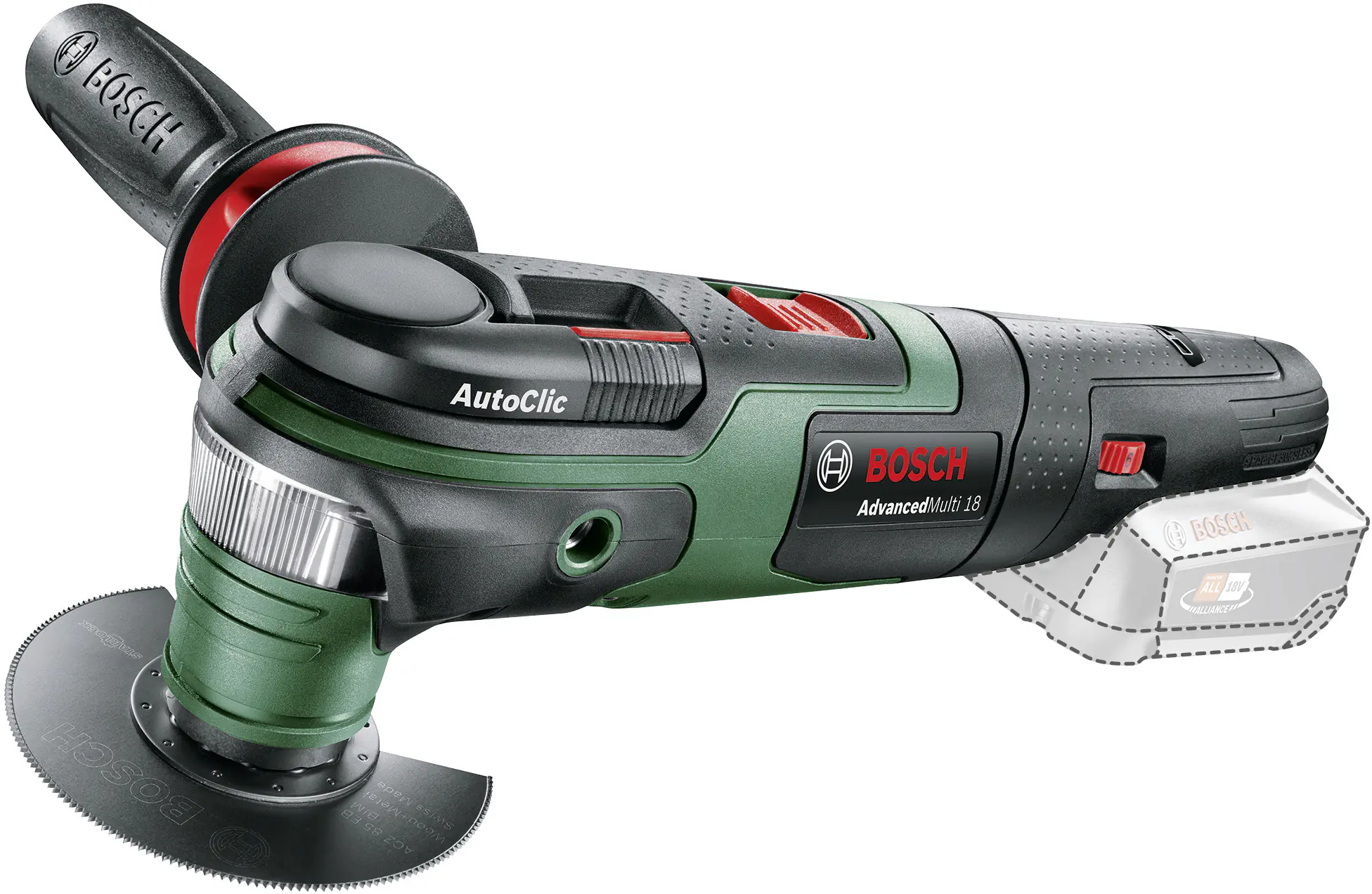 Bosch Akku-Multifunktionswerkzeug AdvancedMulti 18V ohne Akku