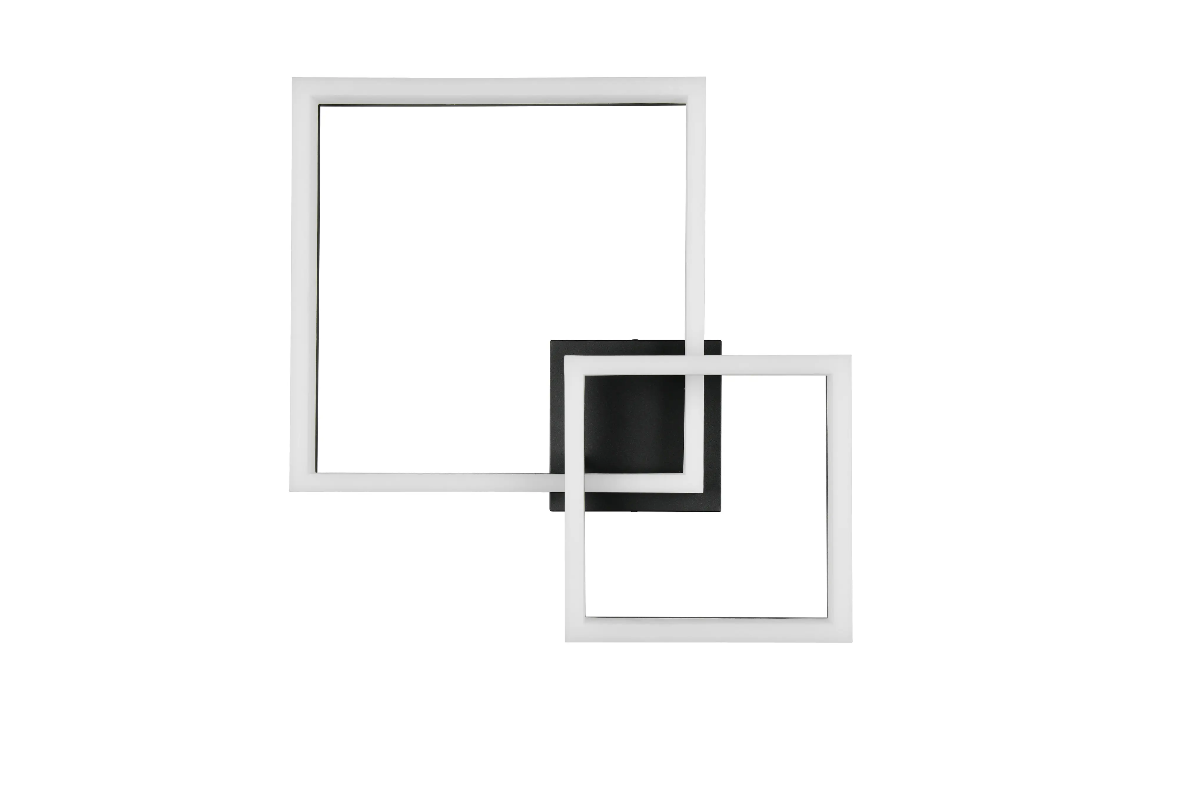 Reality LED Deckenleuchte Camino 62 x 47 cm schwarz matt 22 W warmweiß