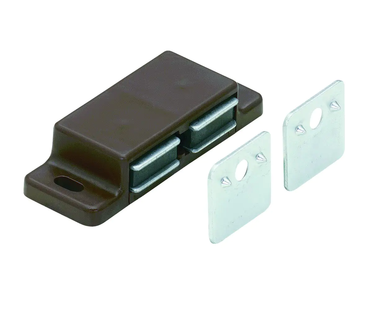 Hettich Magnetschnäpper 2x3 kg braun, 2 Stück