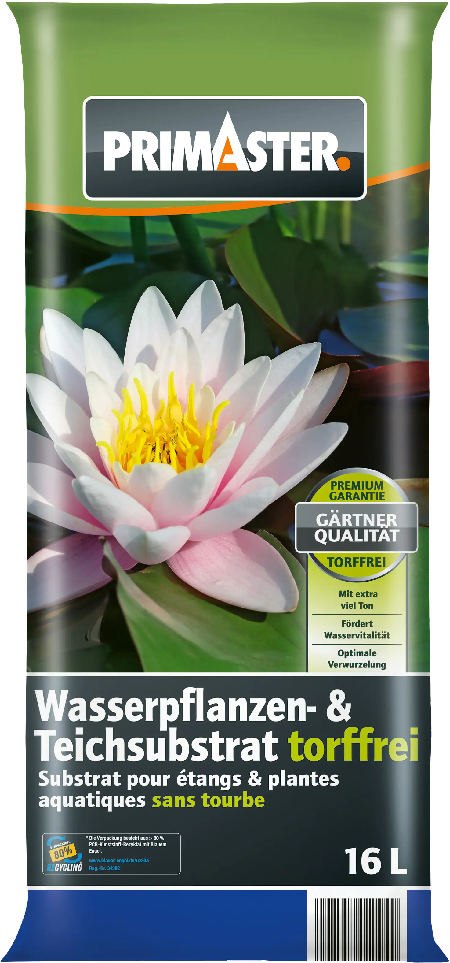 Primaster Wasserpflanzen-und Teicherde torffrei 16 L