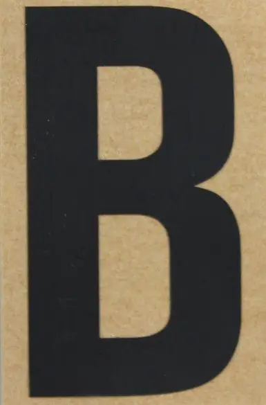 Conacord Klebebuchstabe "B" 65 x 100 mm