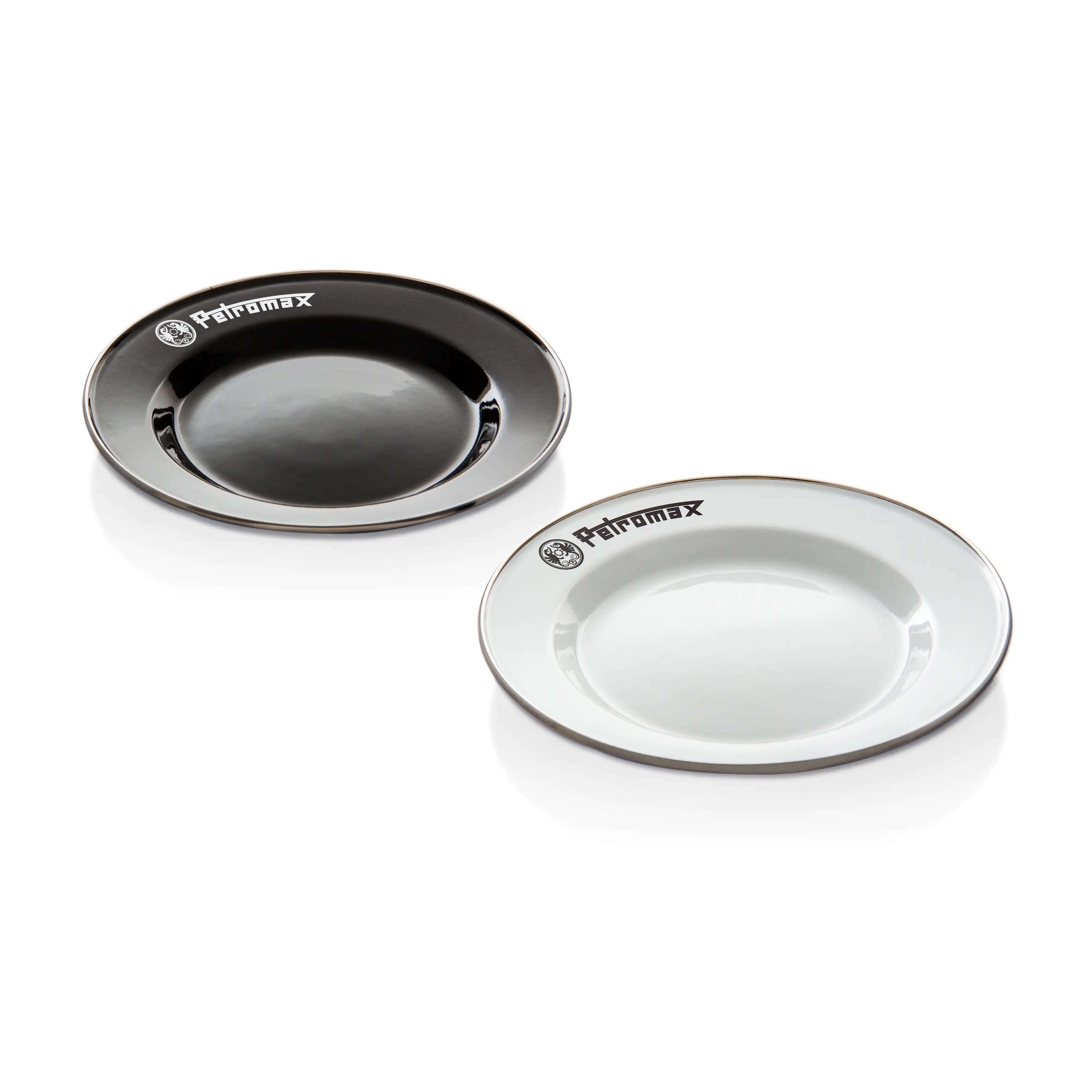 Petromax Teller Emaille 2er Set 22 cm schwarz