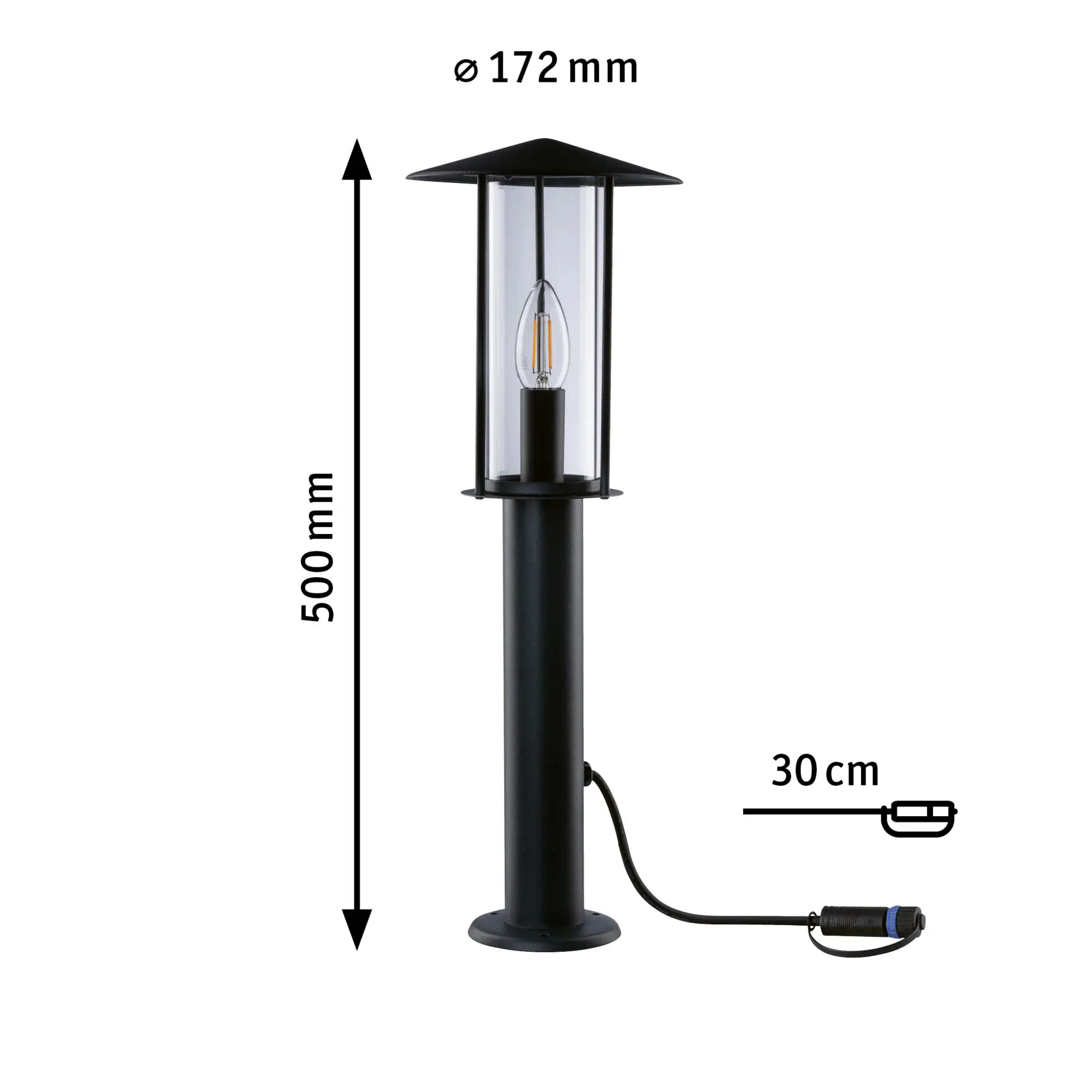 Paulmann LED-Gartenleuchte Plug & Shine anthrazit dimmbar