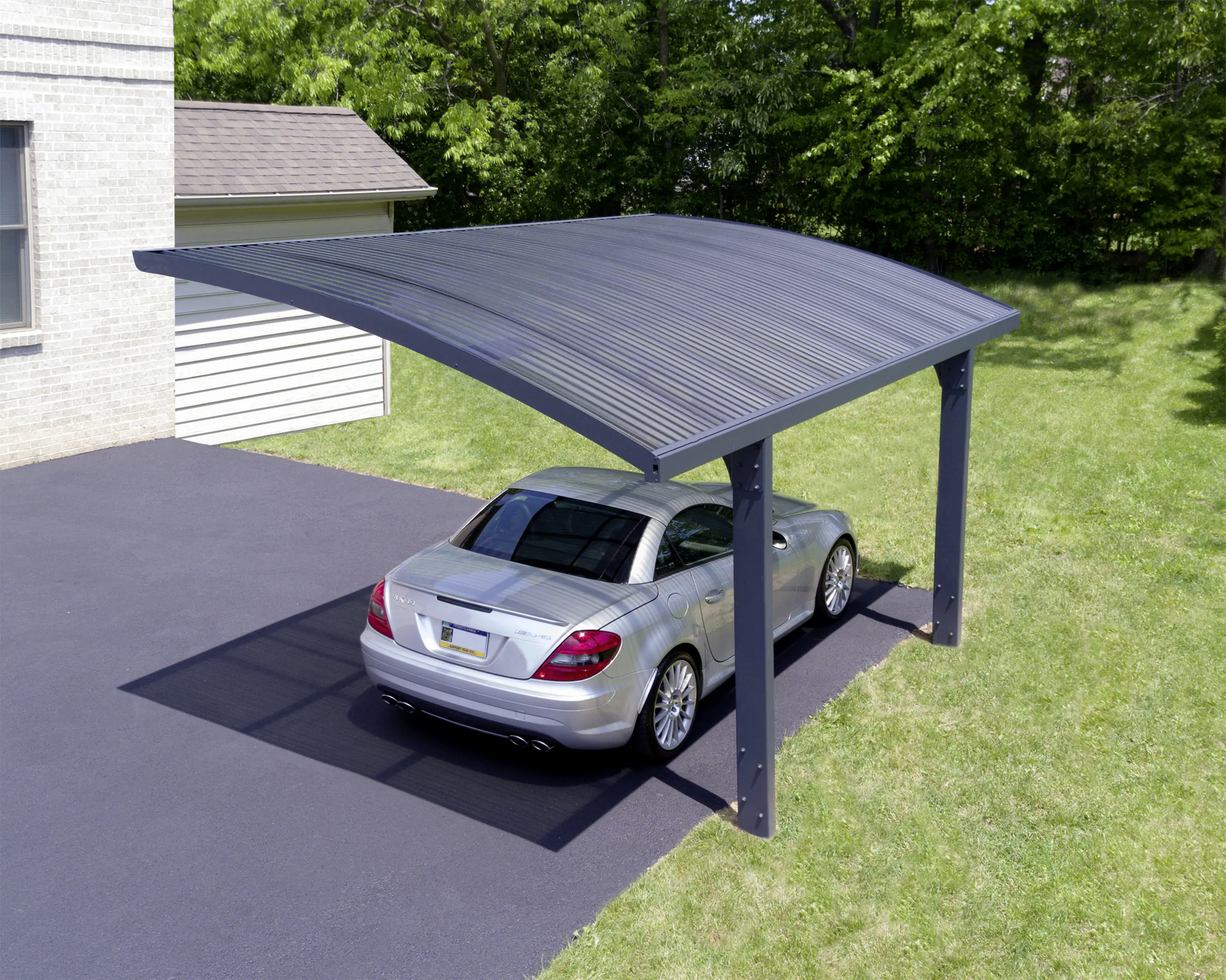 Canopia Carport Arizona Wave 5000 Grau Alu 495 x 289 cm