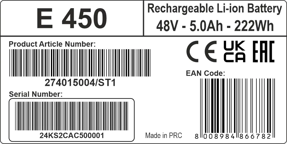 Stiga Akku E 450 48 V 5 Ah