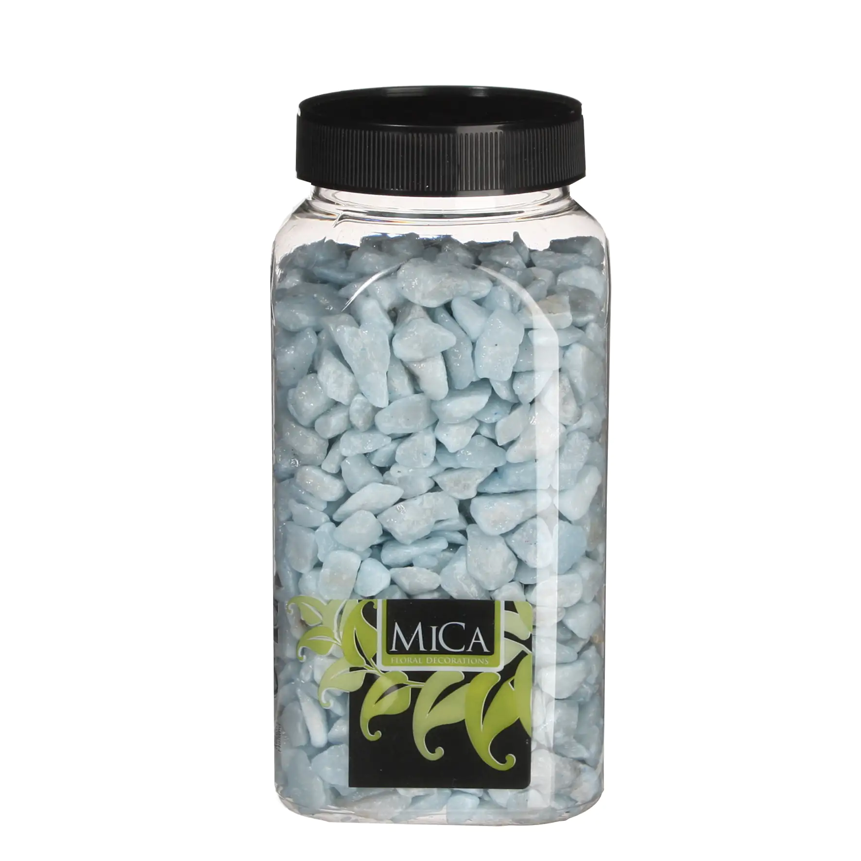 Mica Decorations Dekorative Steine hellblau 650 ml 1 kg