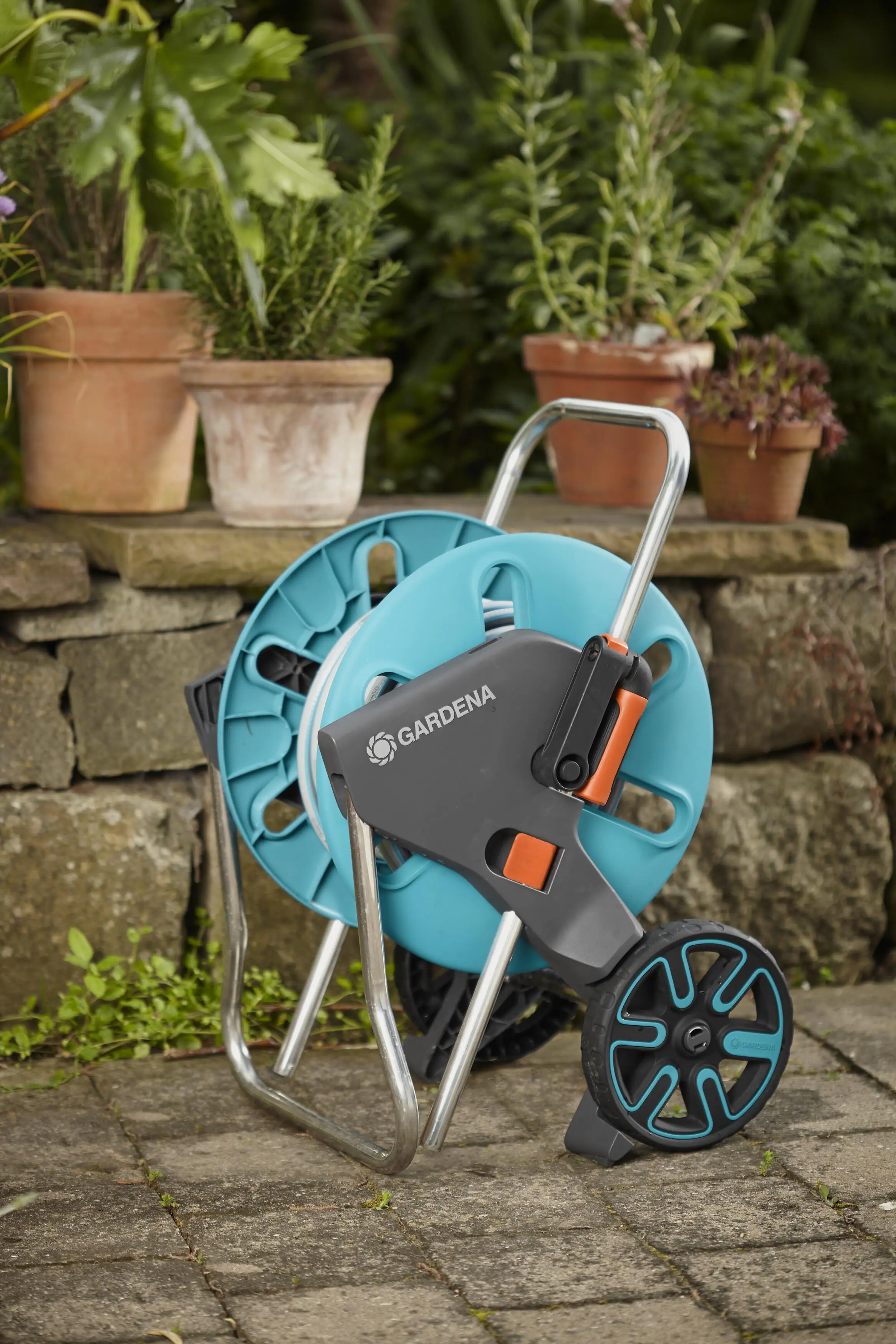 Gardena Schlauchwagen AquaRoll M Set inkl. 20 m Schlauch