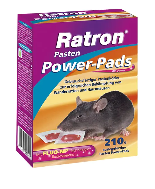 Ratron Rattenköder Pasten Power-Pads 29 ppm, 210 g
