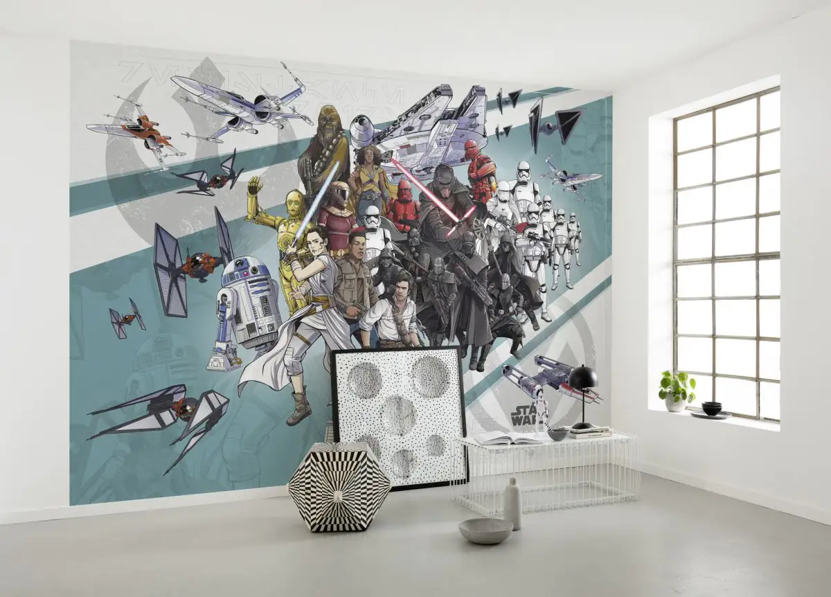 Komar Vlies Fototapete Star Wars Cartoon 400 x 280 cm 