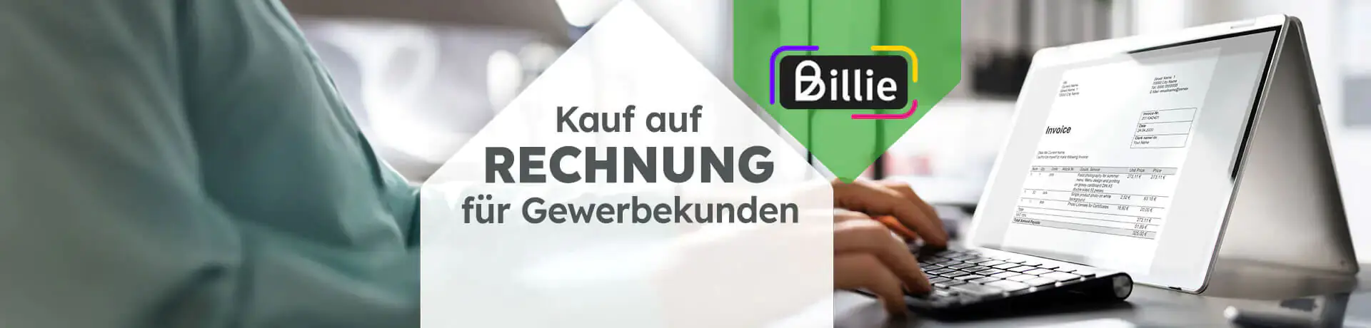 Billie: Kauf auf Rechnung für Gewerbekunden.
