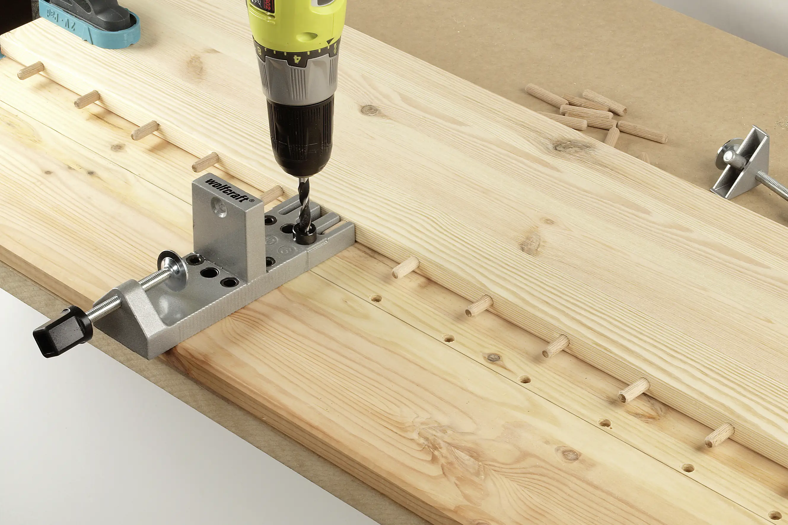 Wolfcraft Holzdübel-Set 6,0 / 8,0 / 10,0 mm