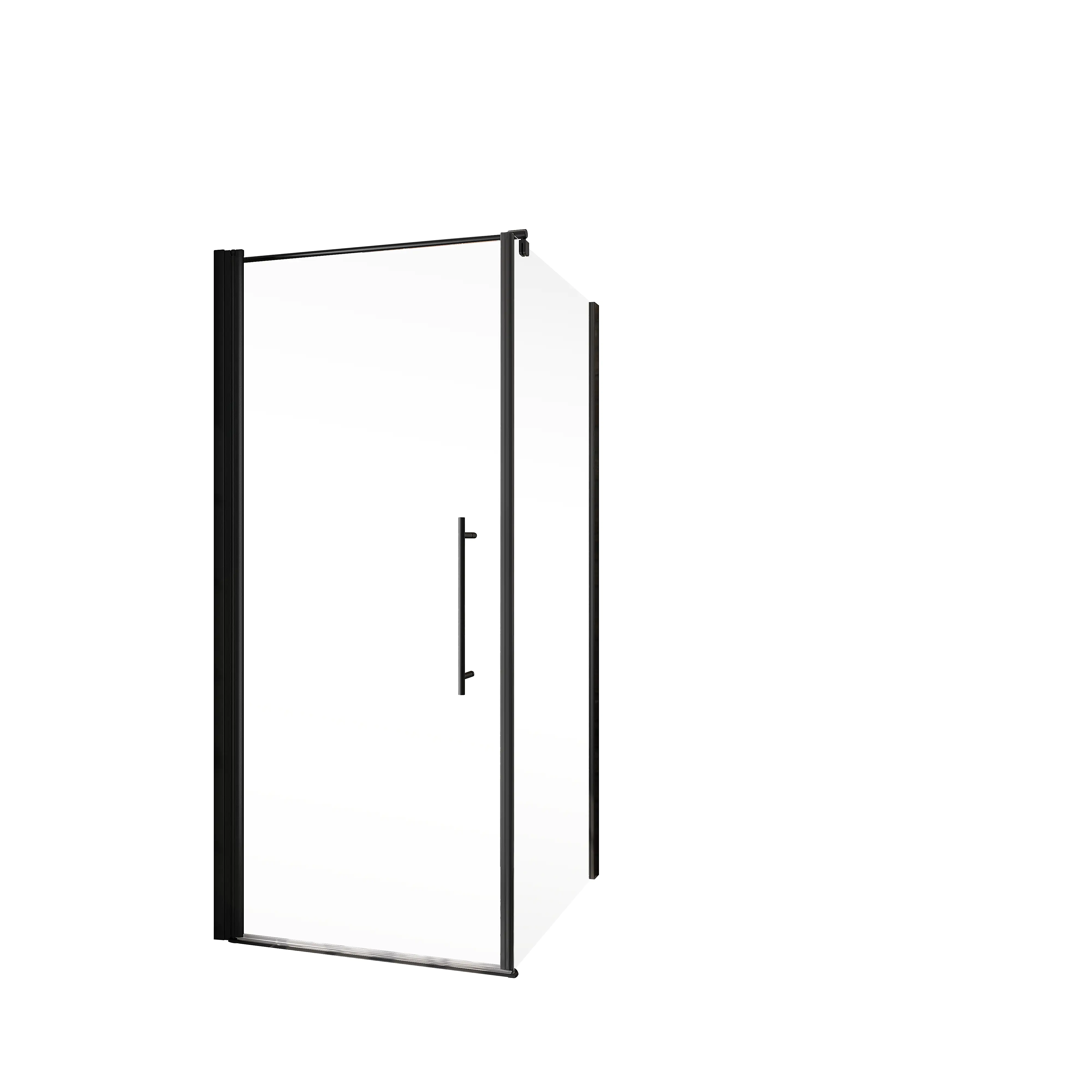 Schulte Drehtür mit Seitenwand Alexa Style 2.0 90 x 90 cm mattschwarz
