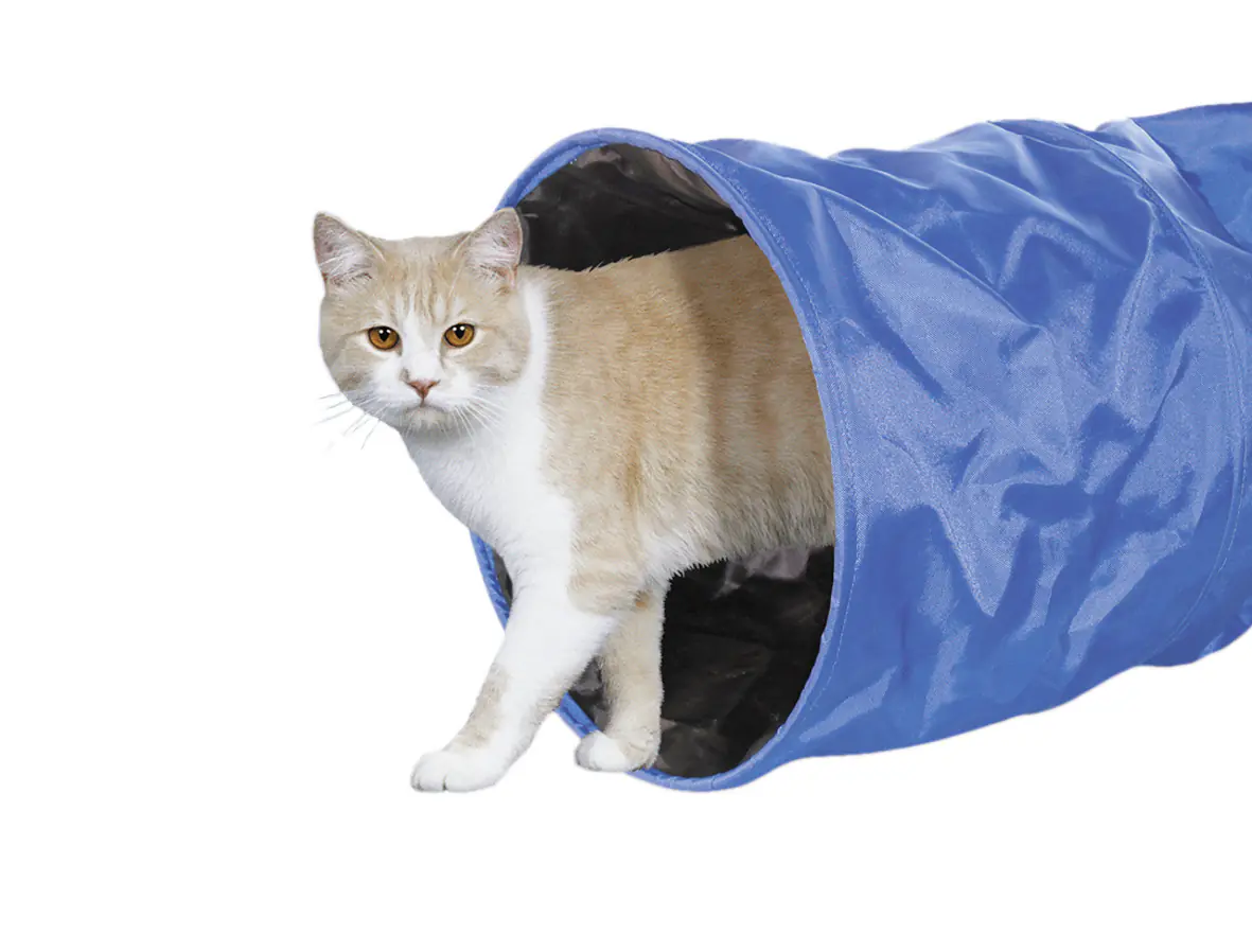 Nobby Katzentunnel L 115 x D 30 cm blau