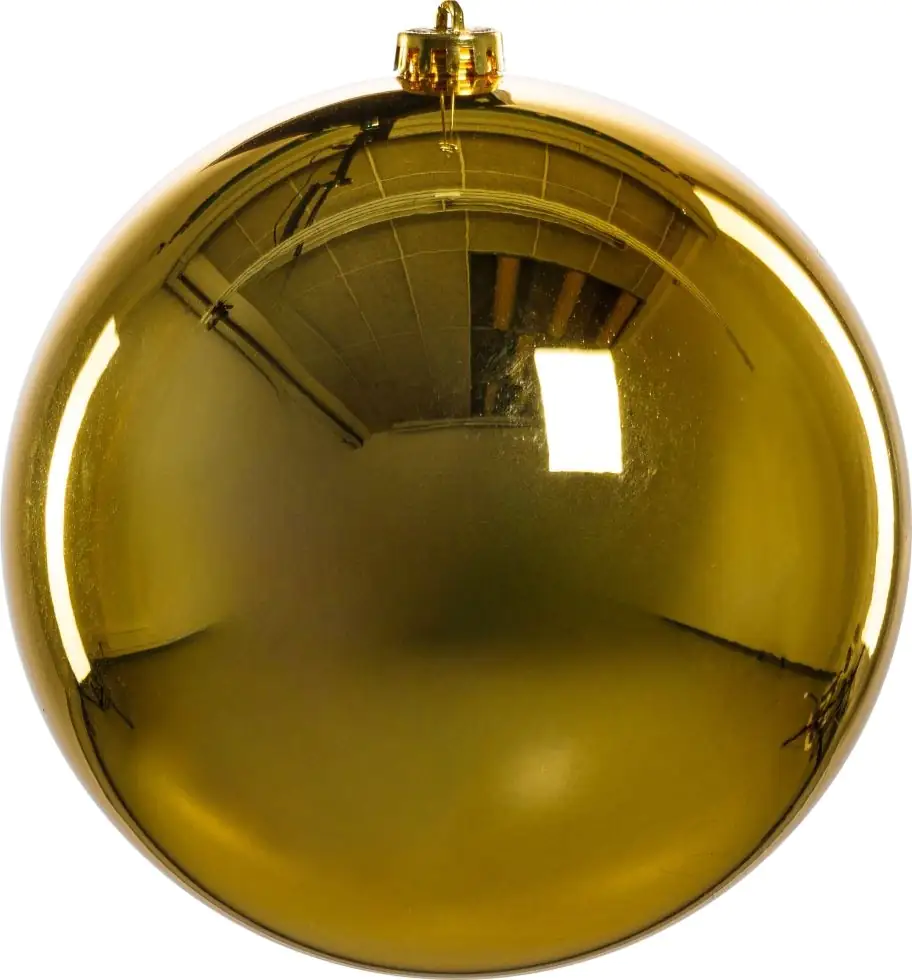 TrendLine Weihnachtskugel bruchfest, langlebig Ø 14 cm gold 1 Stück