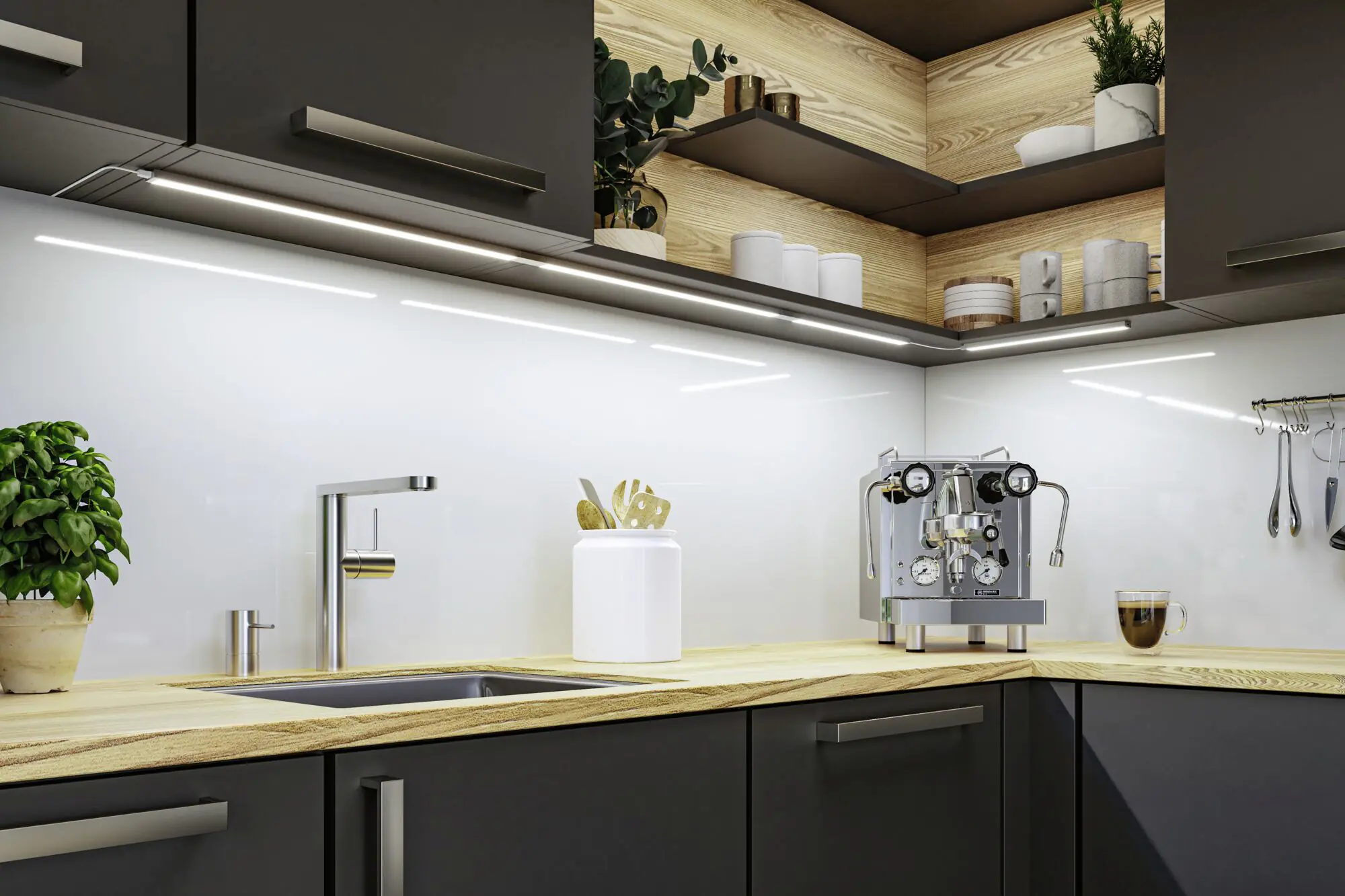 Paulmann LED Lichtleiste Inline Erweiterung chrom matt 35 cm TW 2er Set