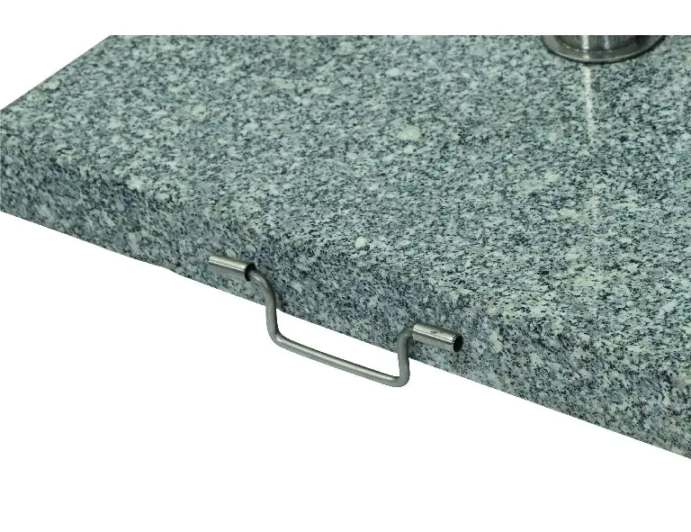 Siena Garden Granitständer eckig 45 kg, mit Griff und Rollen