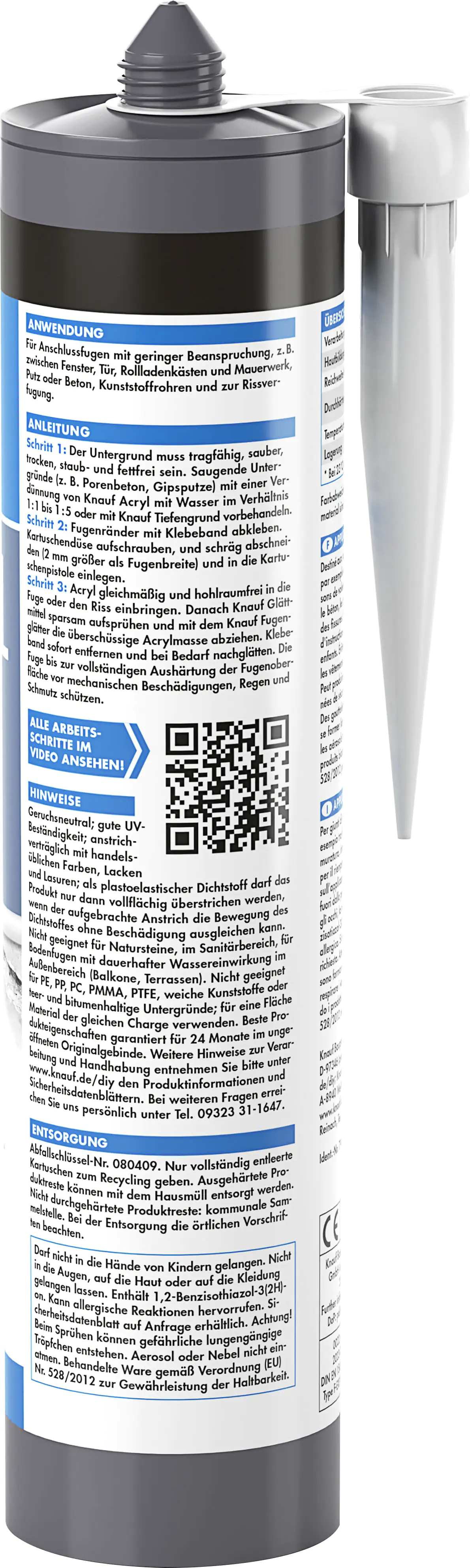 Knauf Acryl schwarz 300 ml