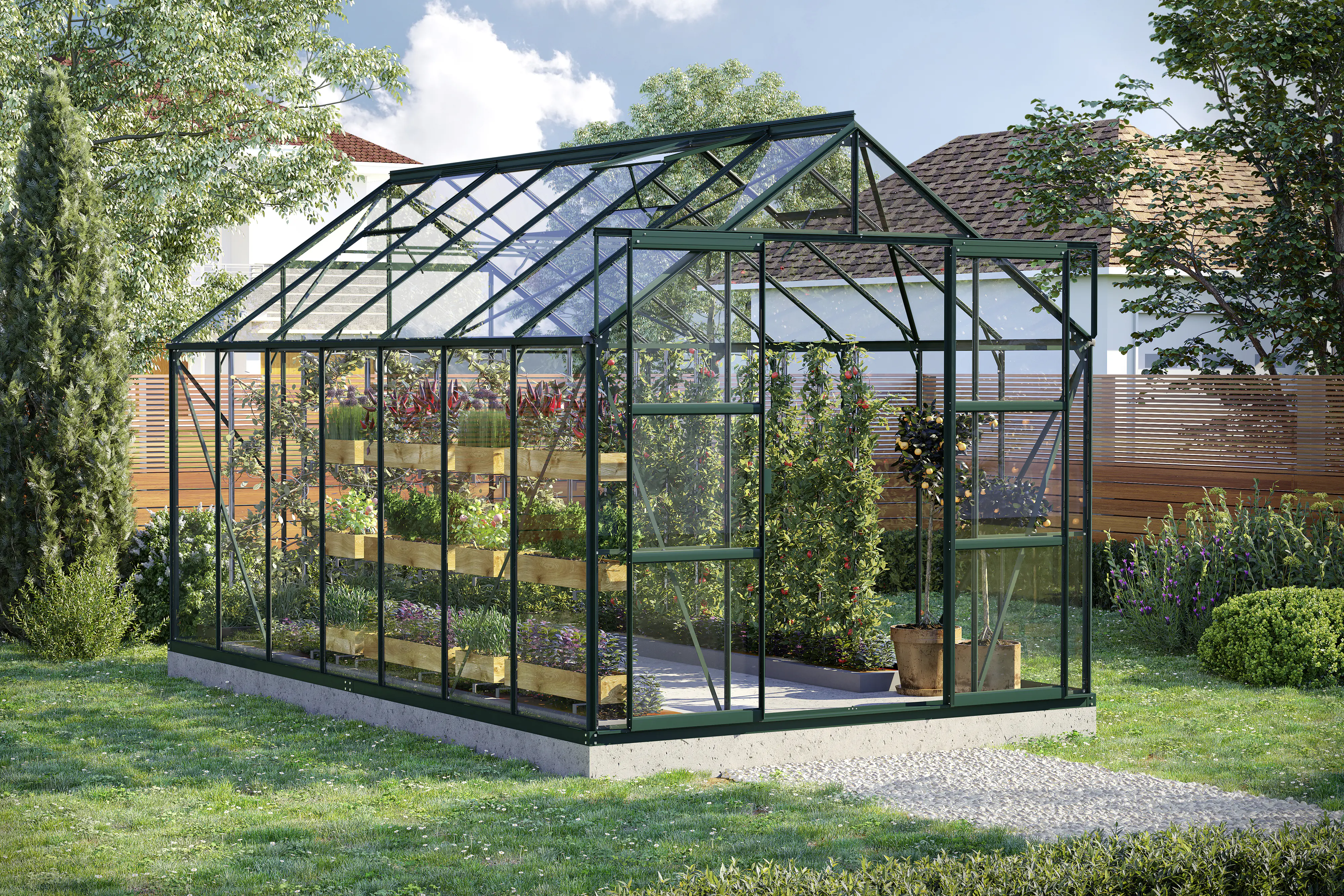 Vitavia Gewächshaus Uranus 11500 ESG 3 mm 254 x 441 cm